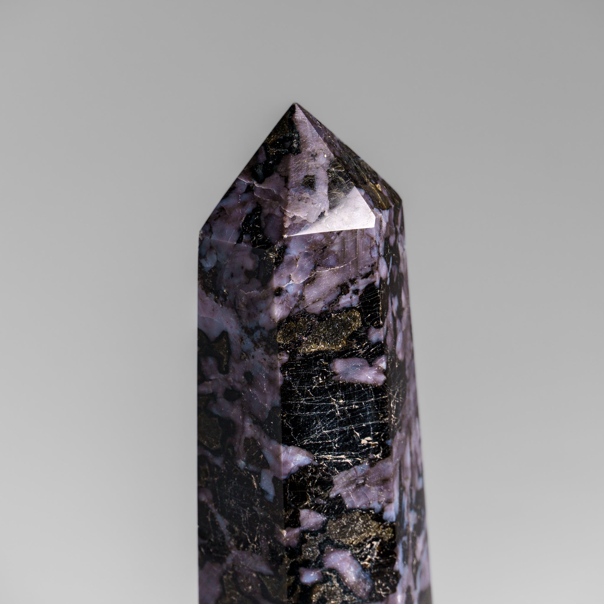 Genuine Polished Indigo Gabbro Point from Madagascar (1 lbs)