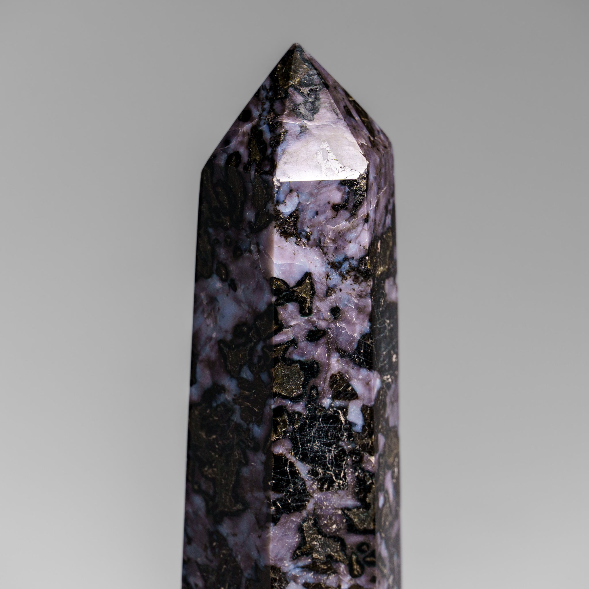 Genuine Polished Indigo Gabbro Point from Madagascar (1 lbs)