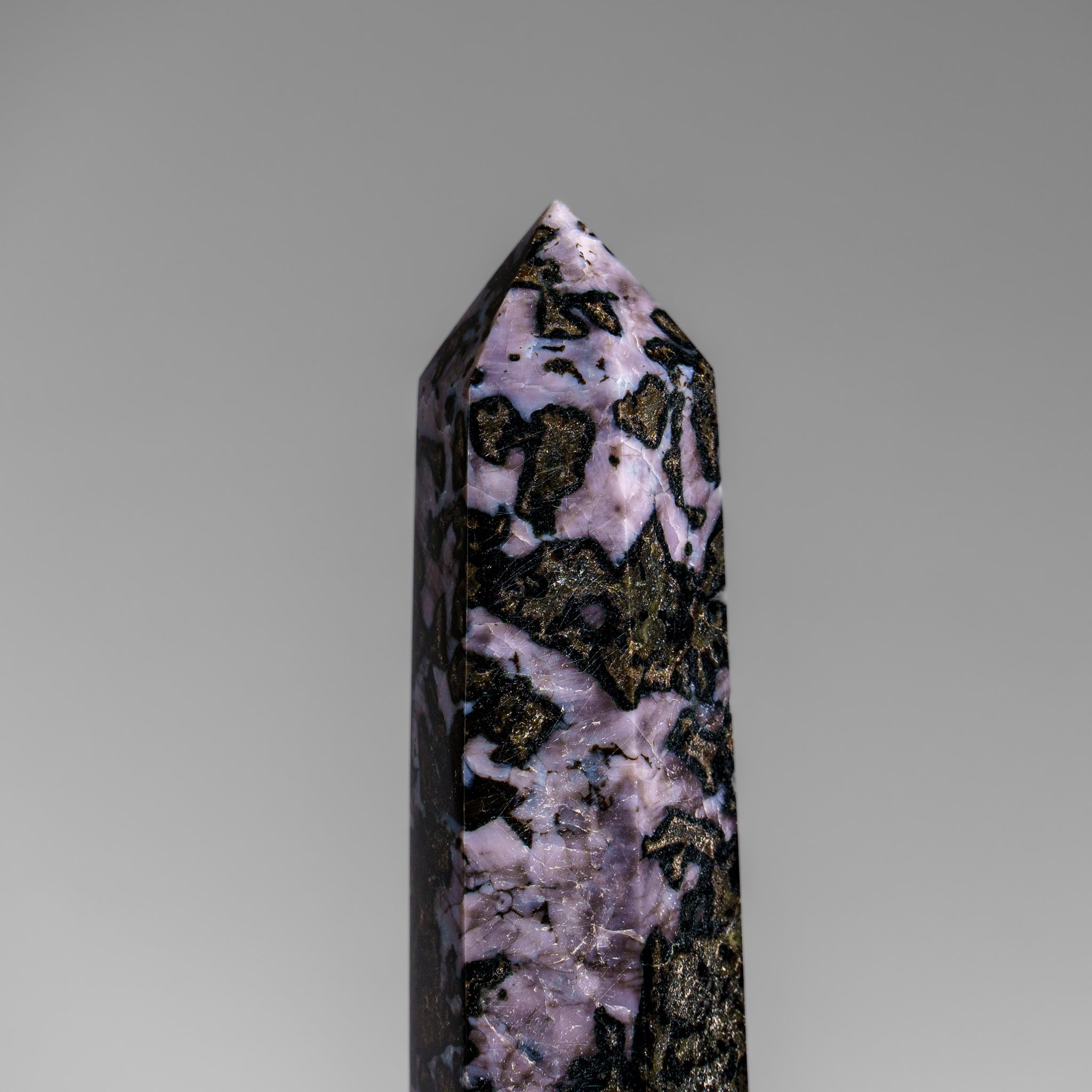 Genuine Polished Indigo Gabbro Point from Madagascar (.9 lbs)