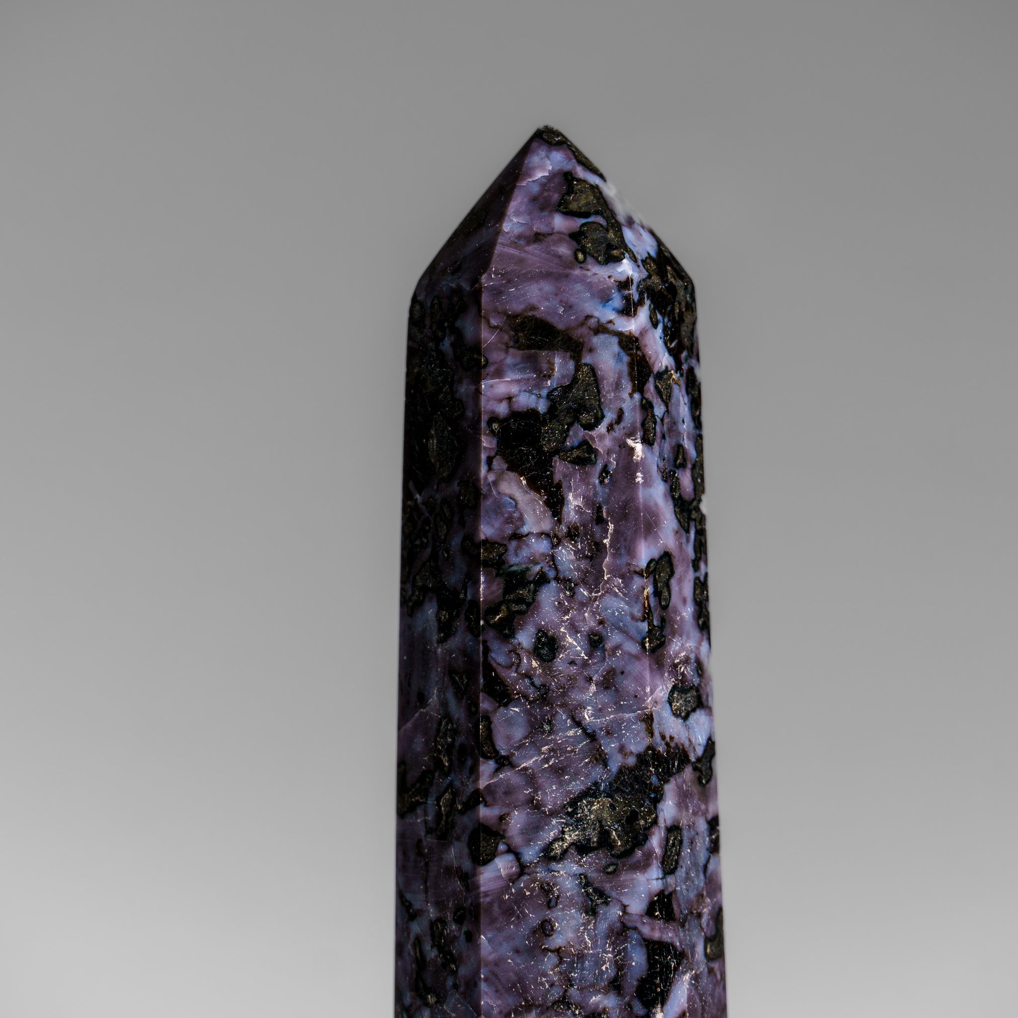 Genuine Polished Indigo Gabbro Point from Madagascar (1 lbs)