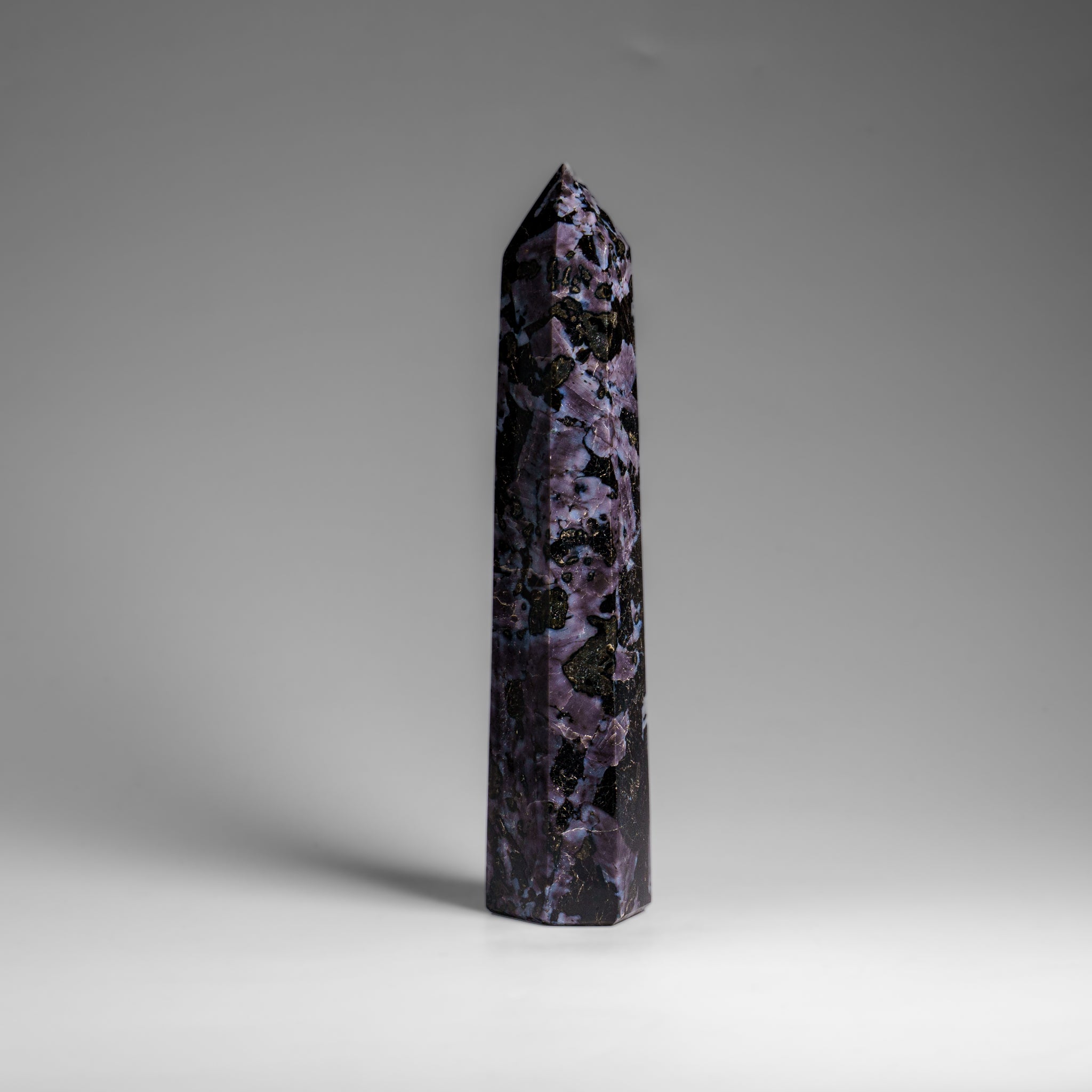 Genuine Polished Indigo Gabbro Point from Madagascar (.9 lbs)