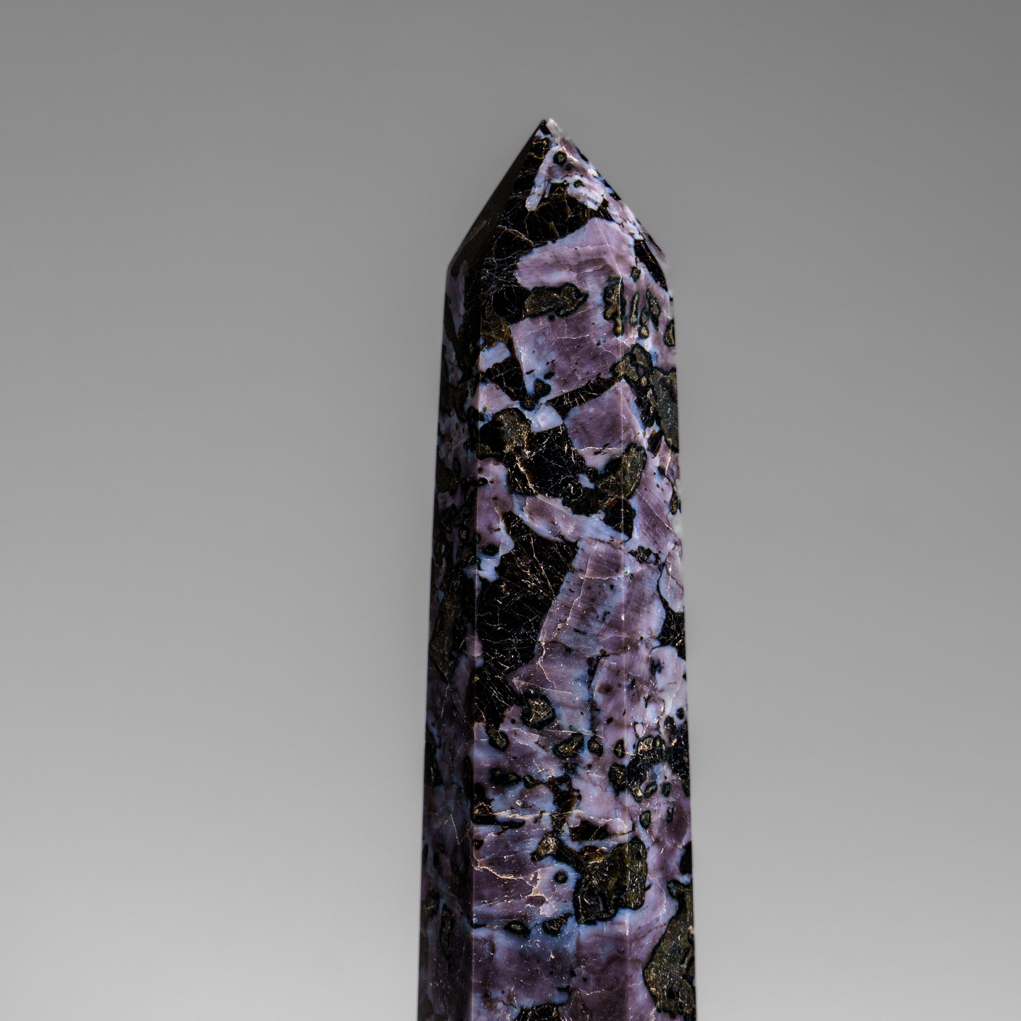 Genuine Polished Indigo Gabbro Point from Madagascar (.9 lbs)