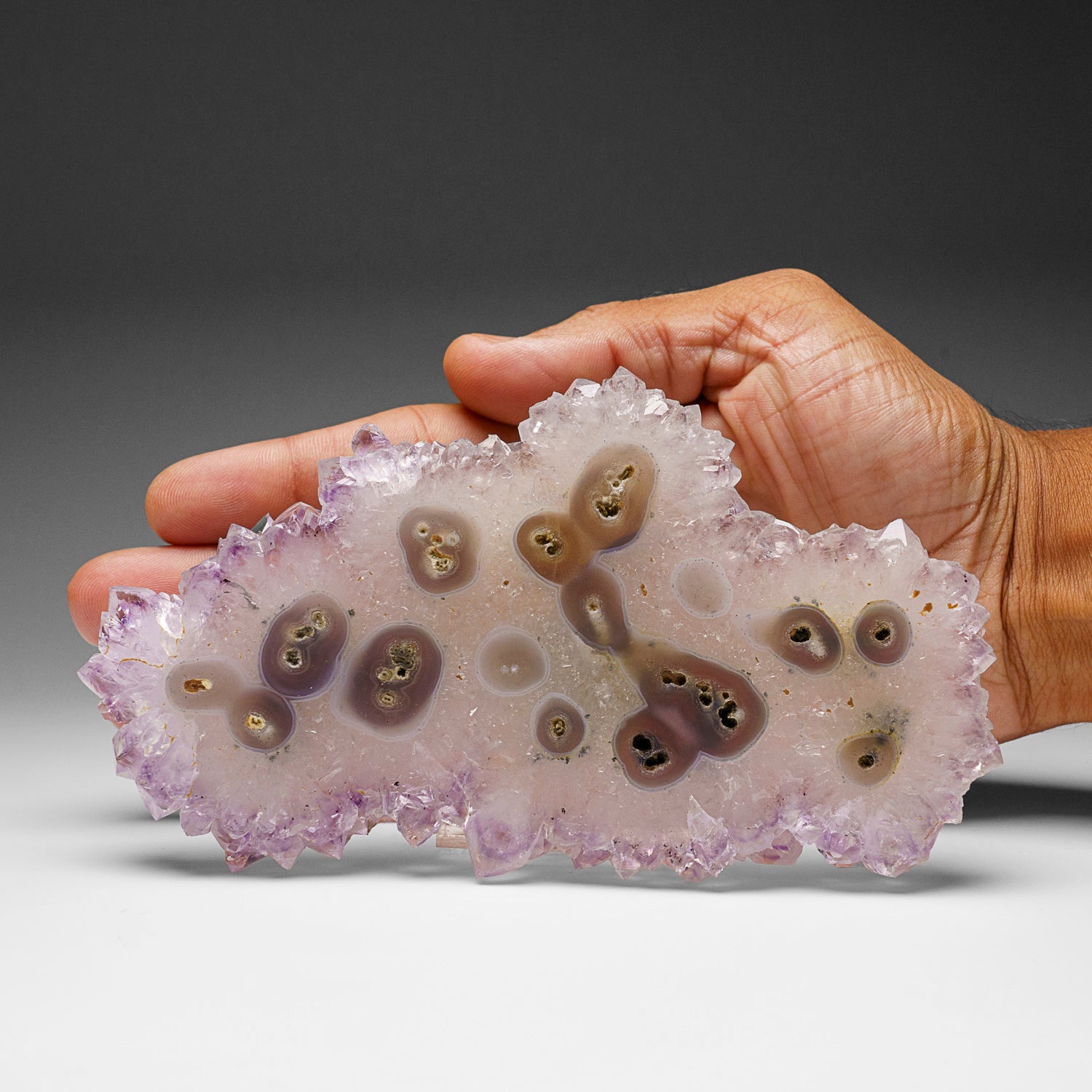 Amethyst Stalactite Slice from Uruguay (263.8 grams)