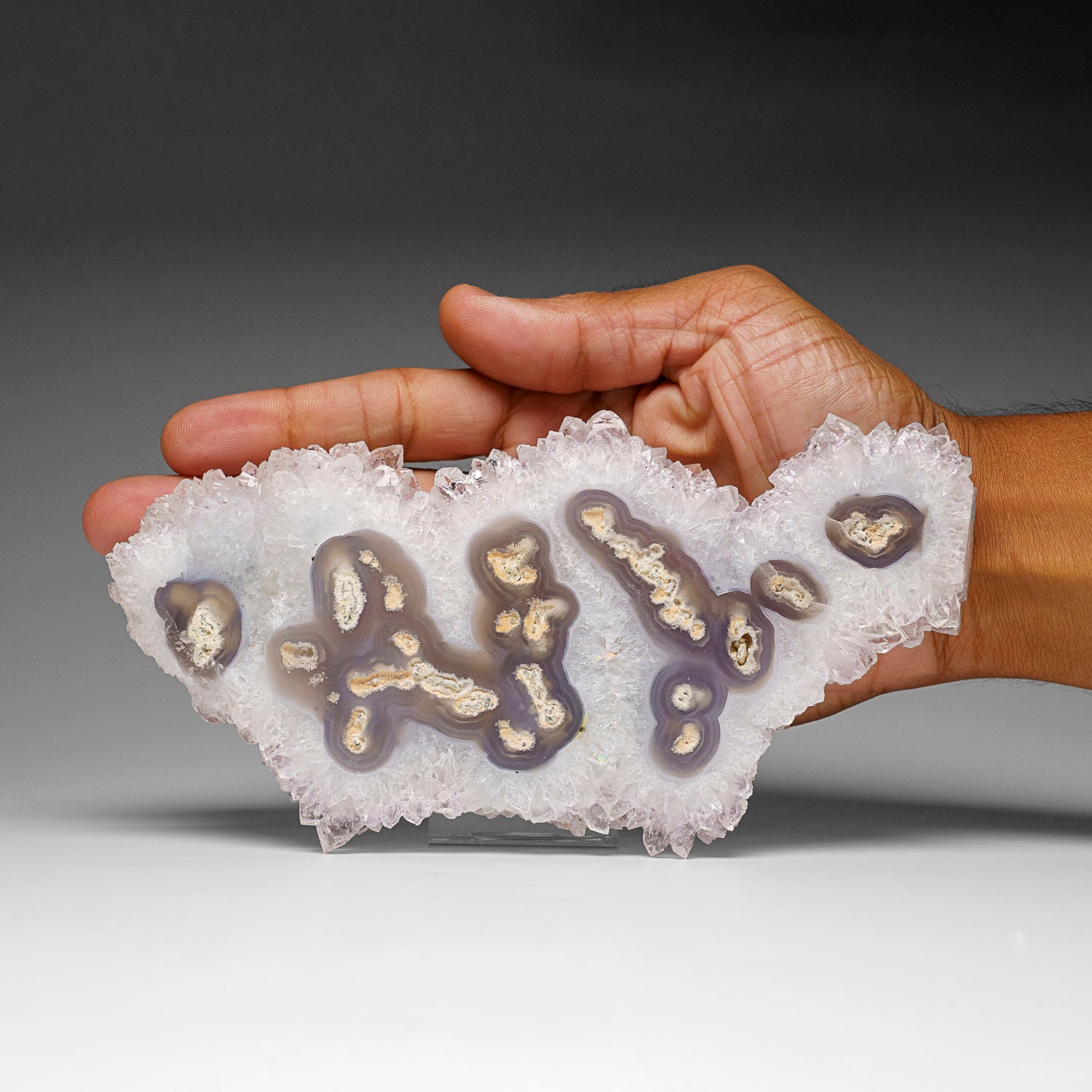 Quartz Stalactite Slice from Uruguay (305.5 grams)