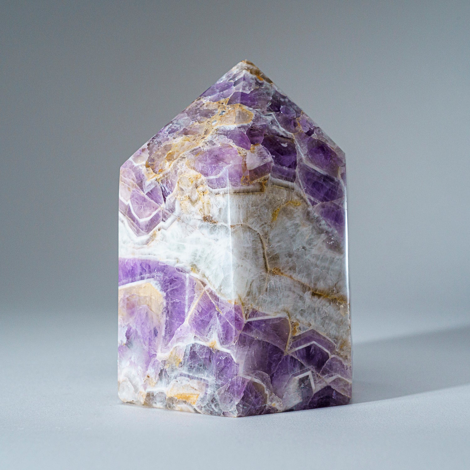 Genuine Polished Amethyst Obelisk From Brazil (3 lbs)