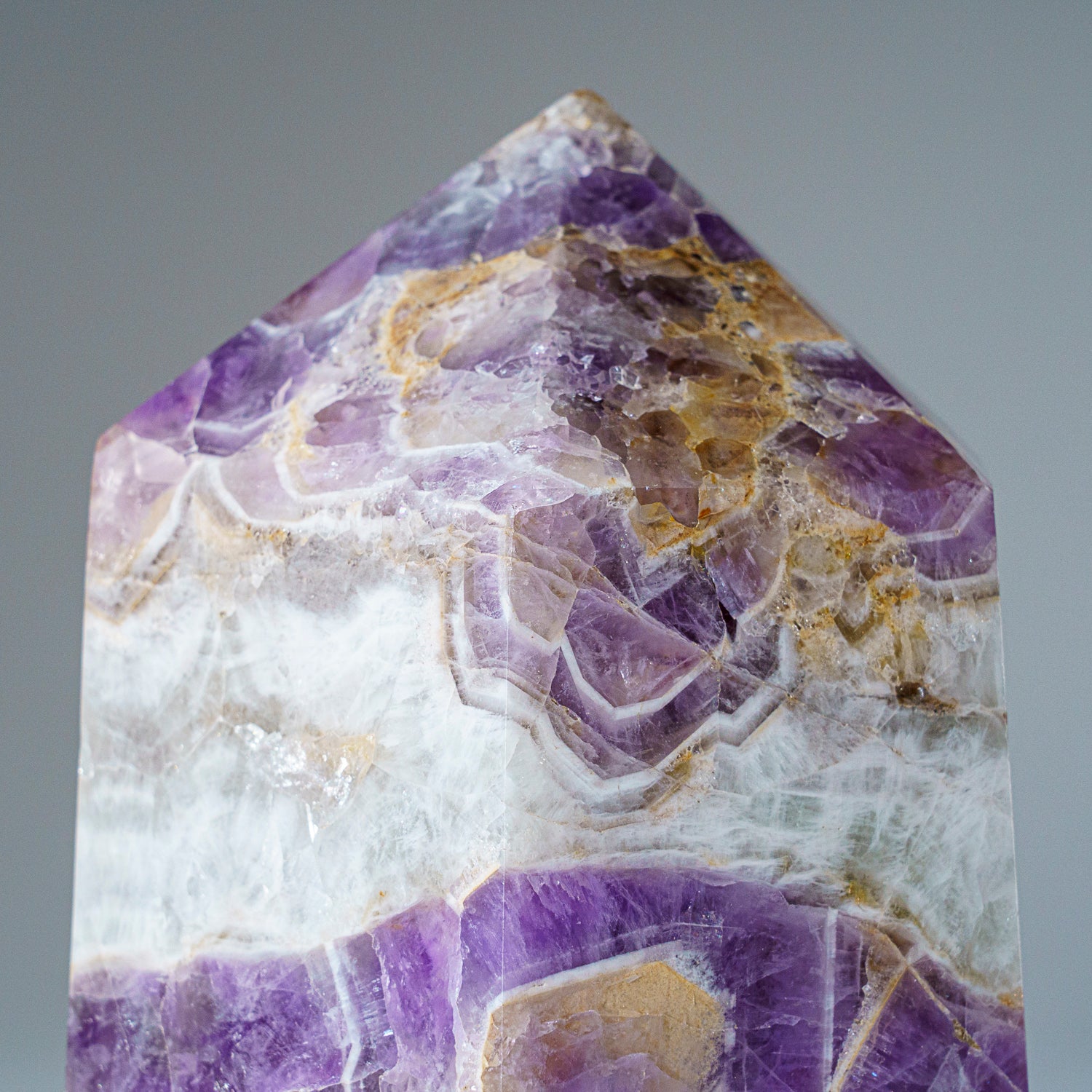 Genuine Polished Amethyst Obelisk From Brazil (3 lbs)