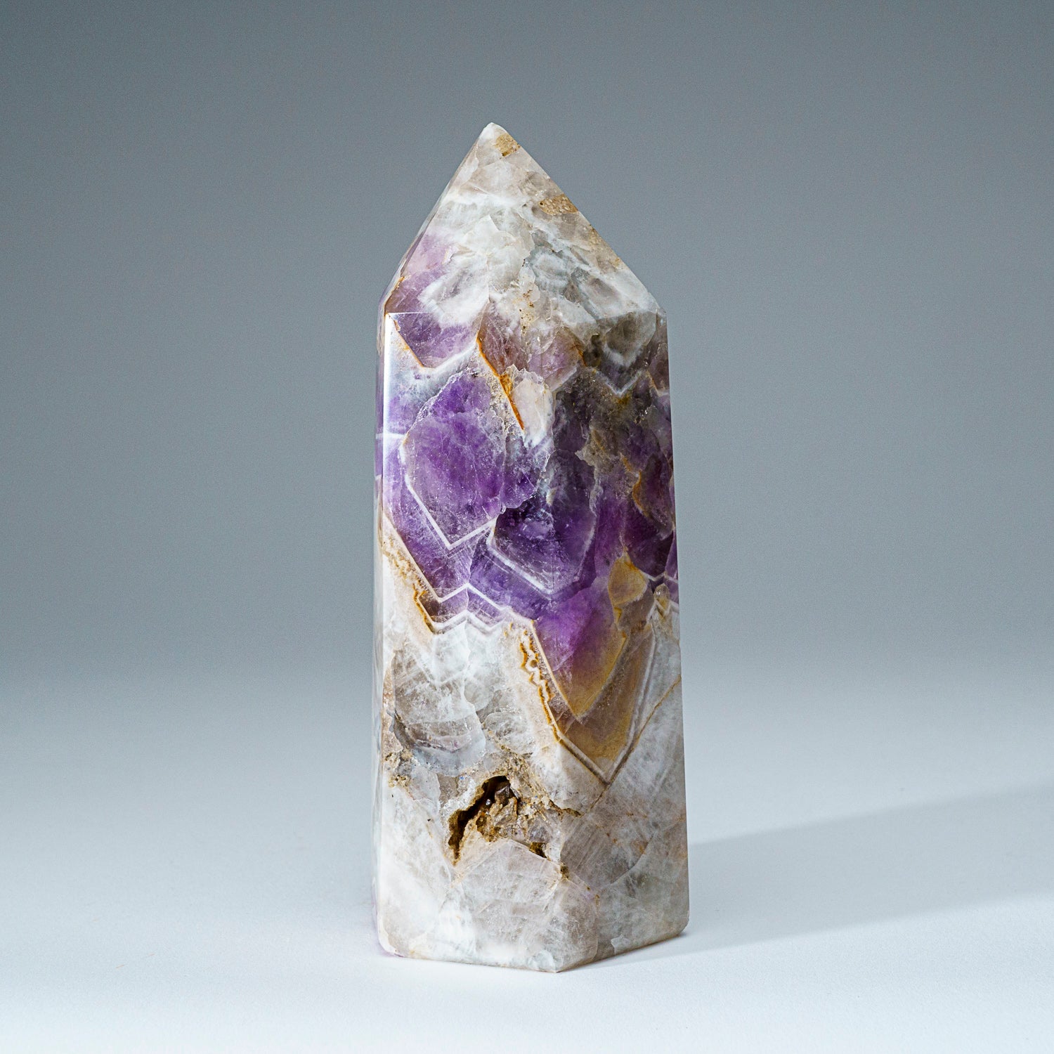 Genuine Polished Amethyst Obelisk From Brazil (3.3 lbs)