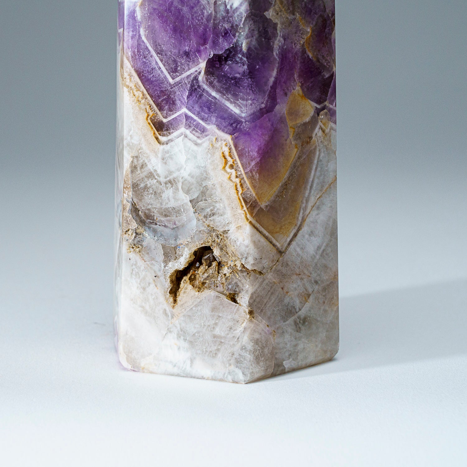 Genuine Polished Amethyst Obelisk From Brazil (3.3 lbs)