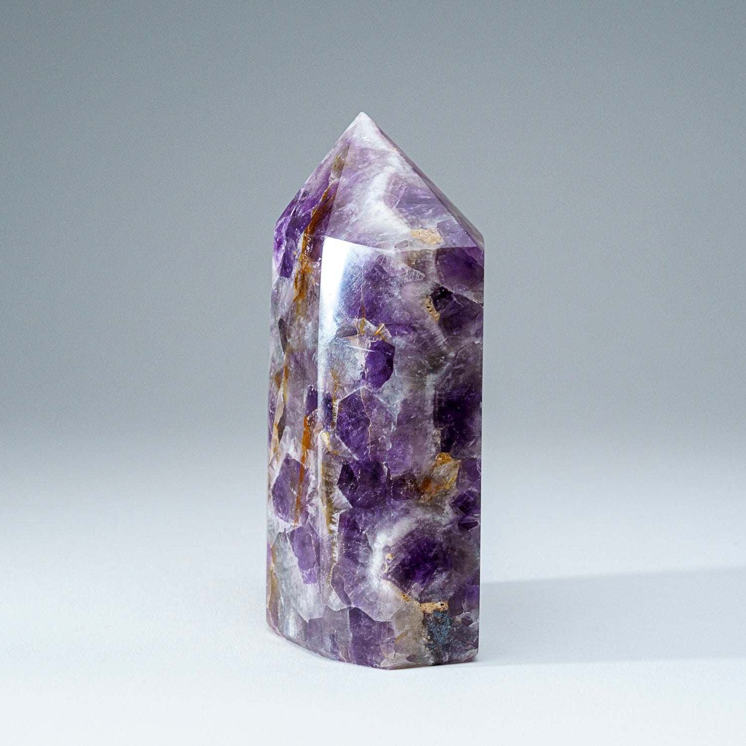 Genuine Polished Amethyst Obelisk From Brazil (2.75 lbs)