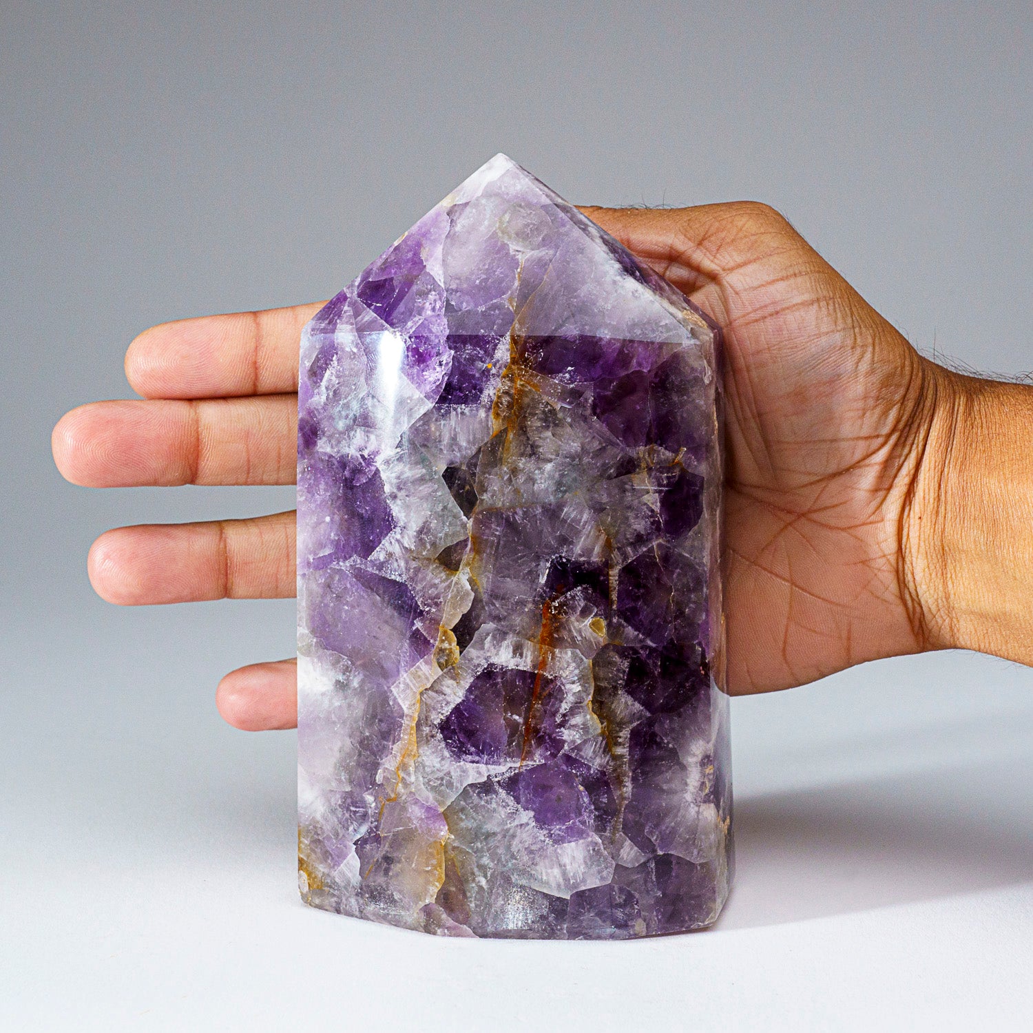 Genuine Polished Amethyst Obelisk From Brazil (2.75 lbs)