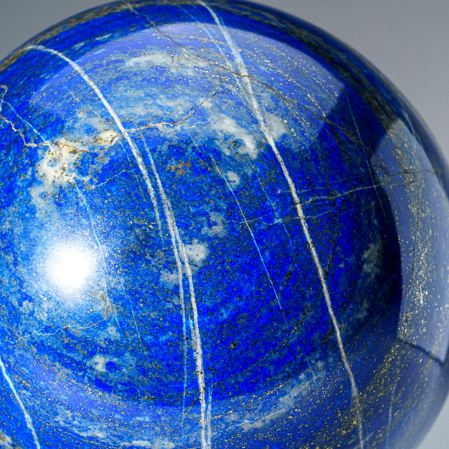 Polished Lapis Lazuli Sphere from Afghanistan (6", 11.5 lbs)