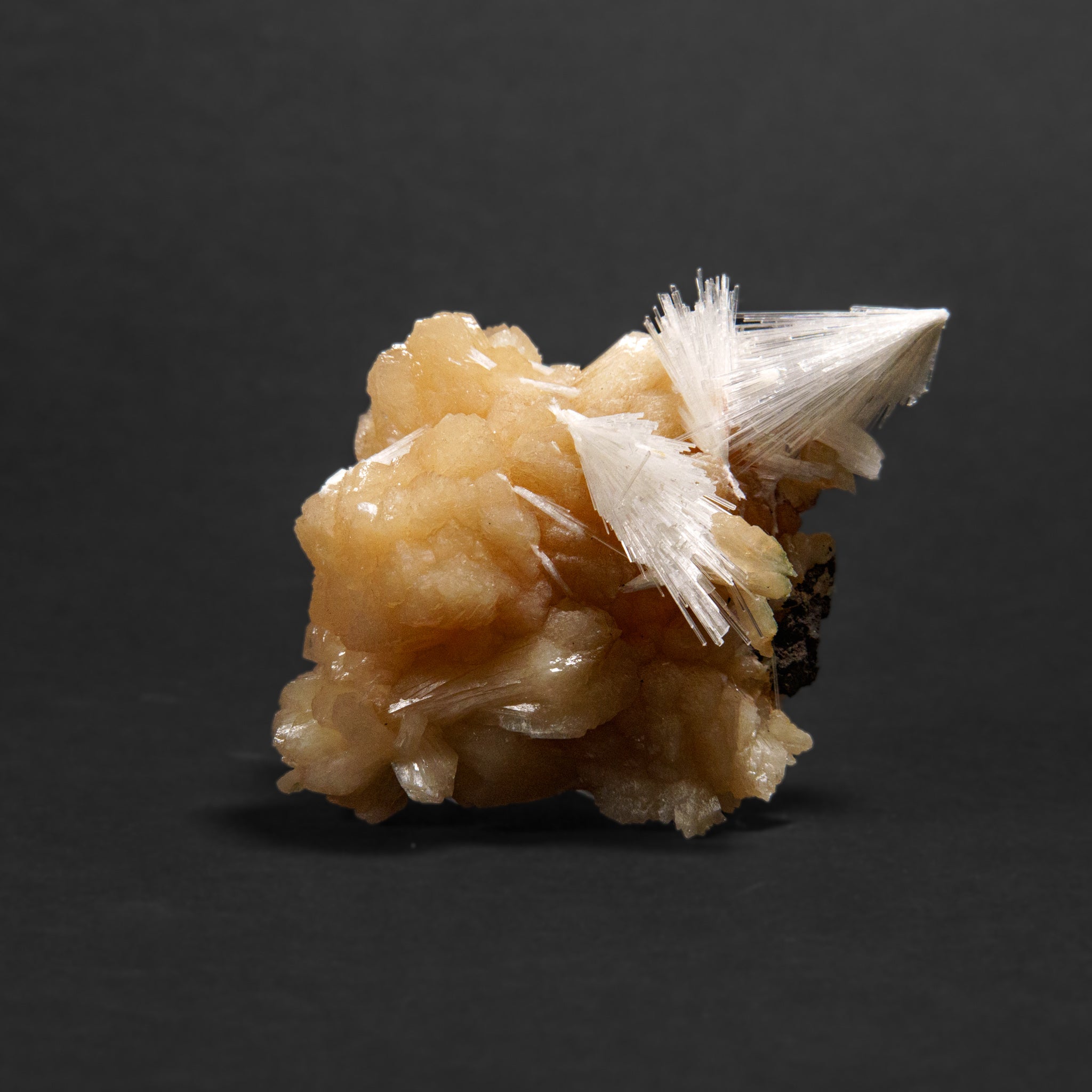 Scolecite with Stilbite From Nasik District, Maharashtra, India