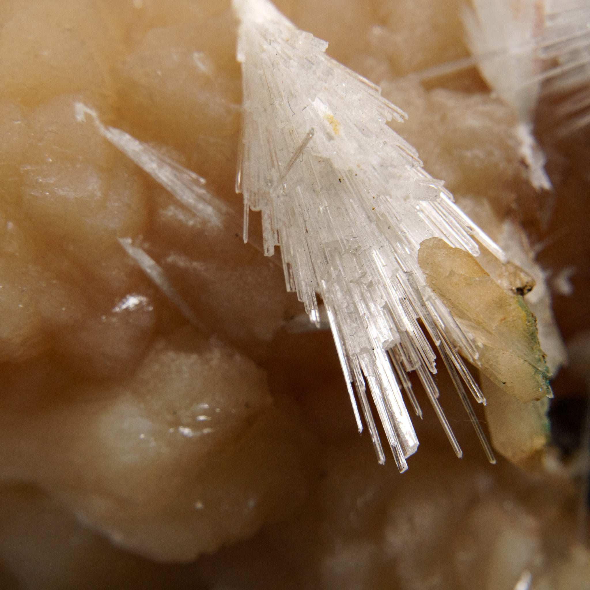 Scolecite with Stilbite From Nasik District, Maharashtra, India