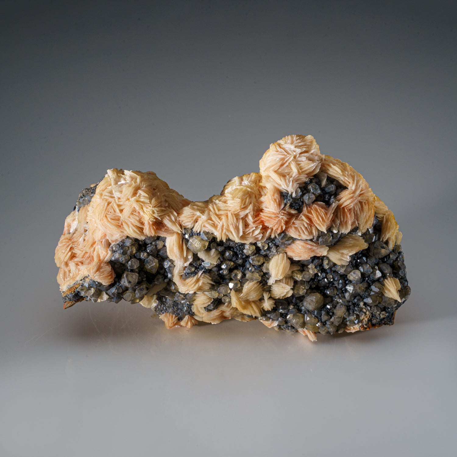Barite with Cerussite from Mibladen, Haute Moulouya Basin, Midelt Province, Morocco