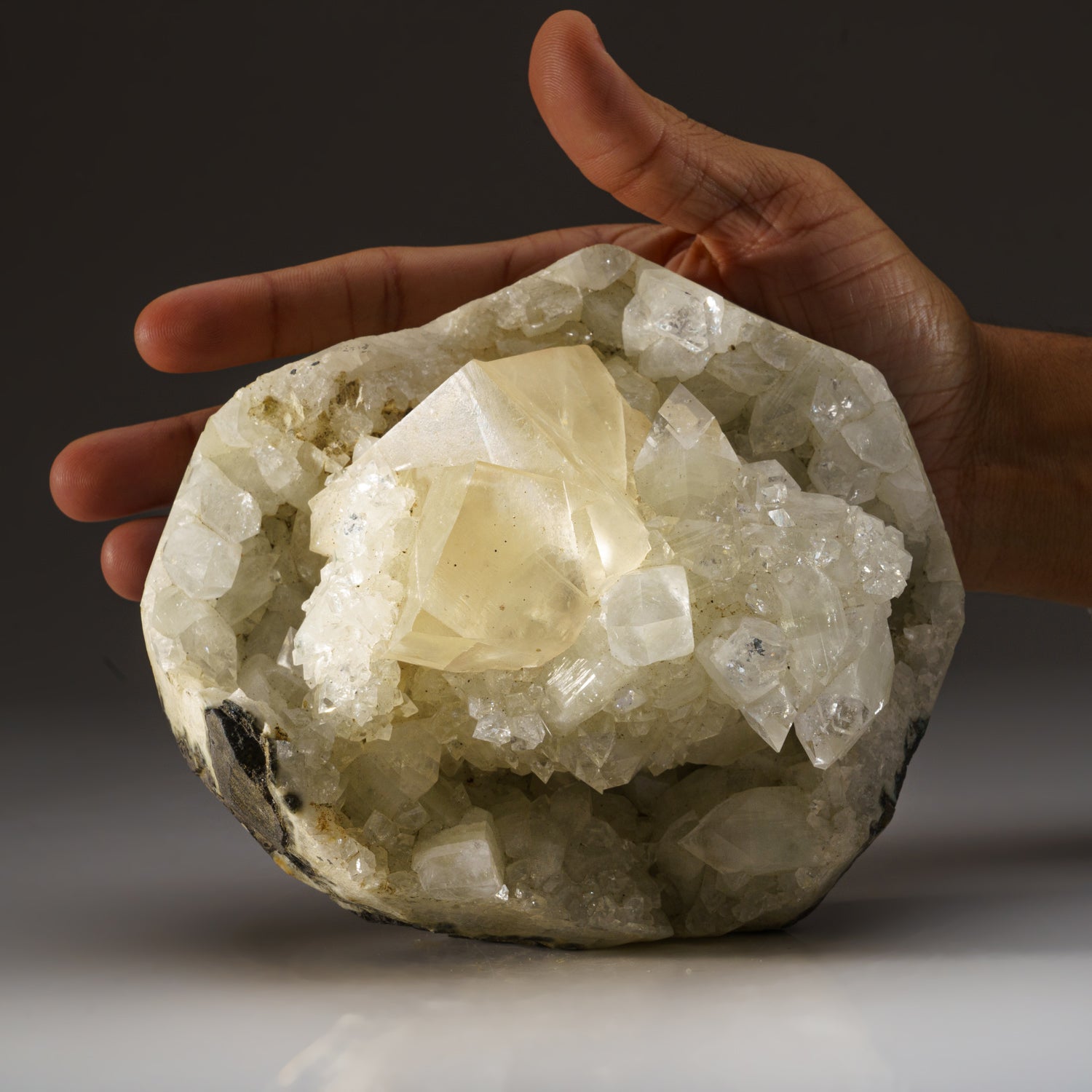Twin Calcite with Apophyllite From Nasik District, Maharashtra, India