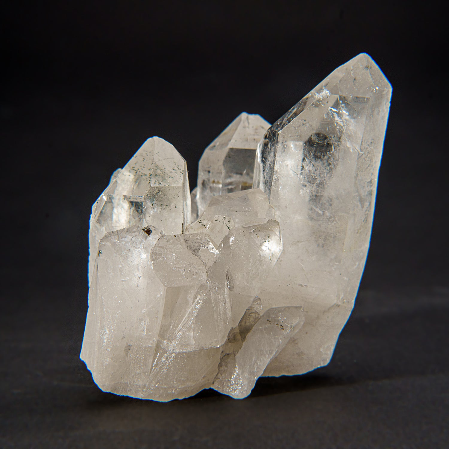 Genuine Clear Quartz Crystal Cluster Point from Brazil (350 grams)