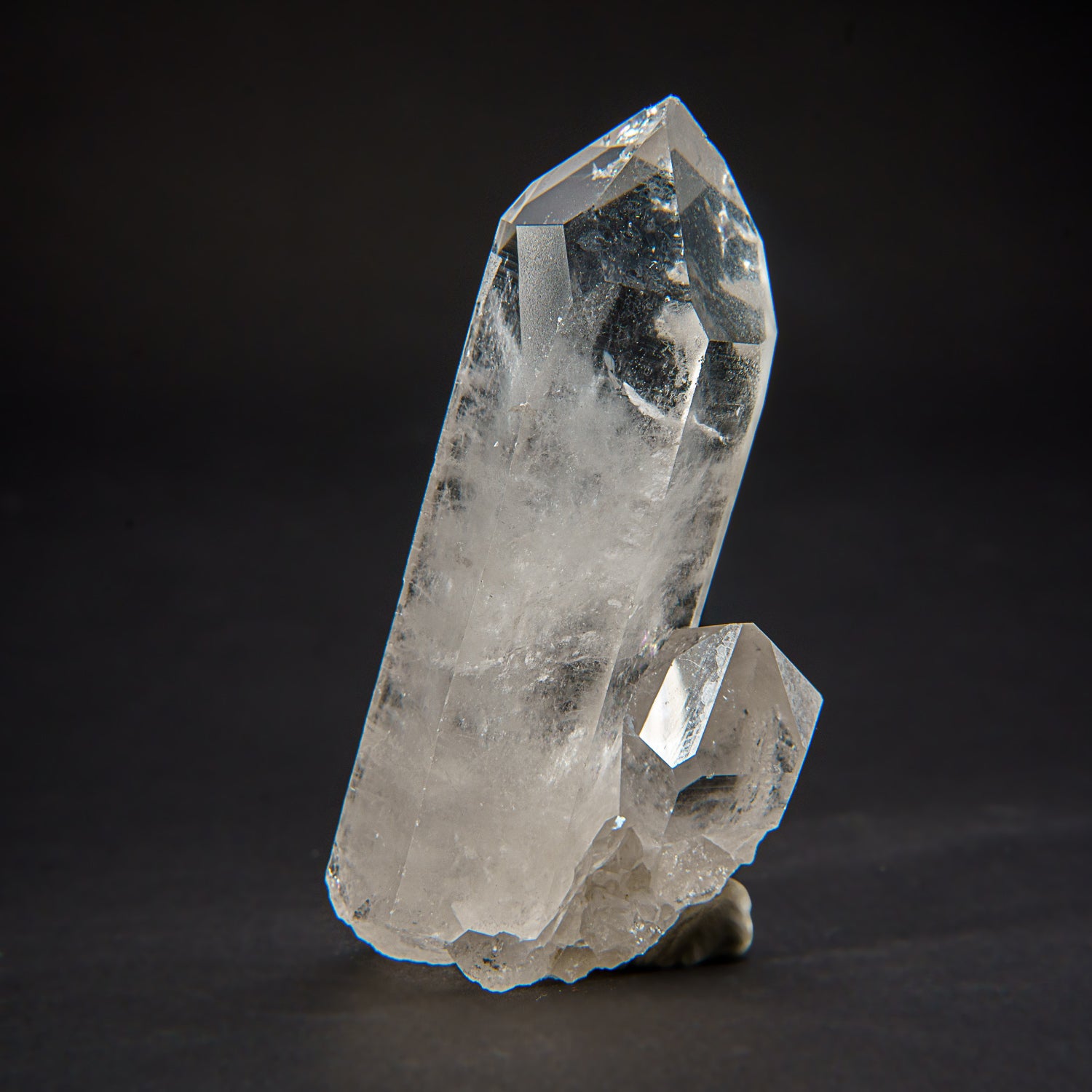 Genuine Clear Quartz Crystal Cluster Point from Brazil (226 grams)