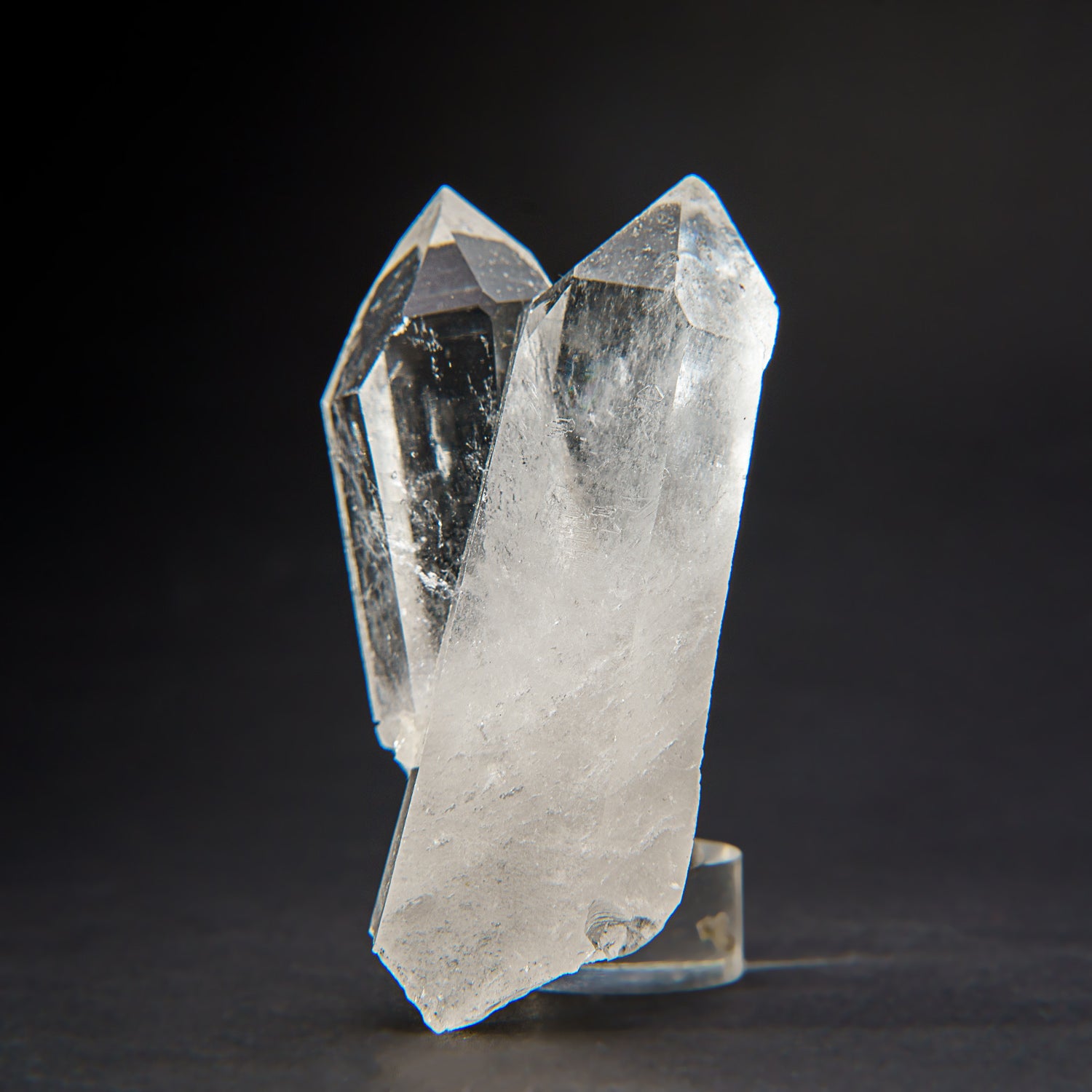 Genuine Clear Quartz Crystal Cluster Point from Brazil (210.8 grams)