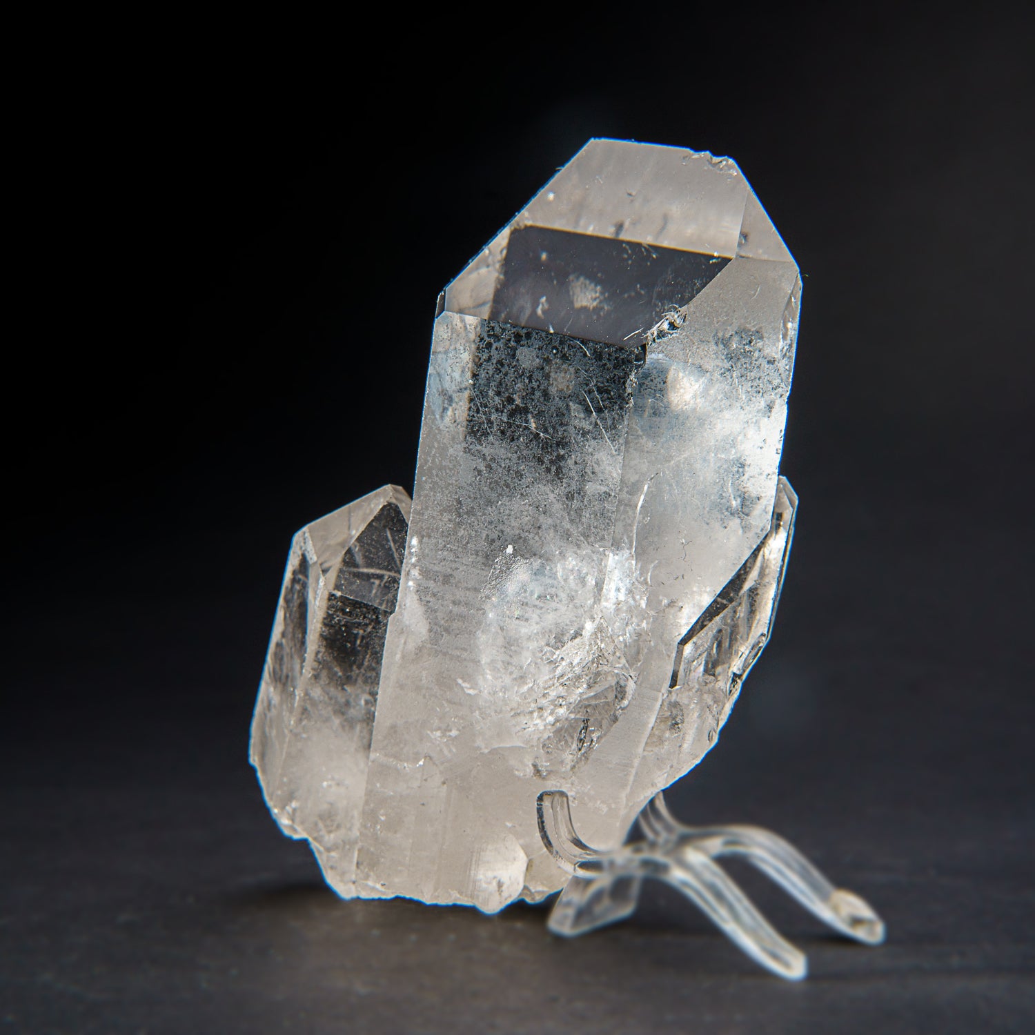 Genuine Clear Quartz Crystal Cluster Point from Brazil (438.6 grams)