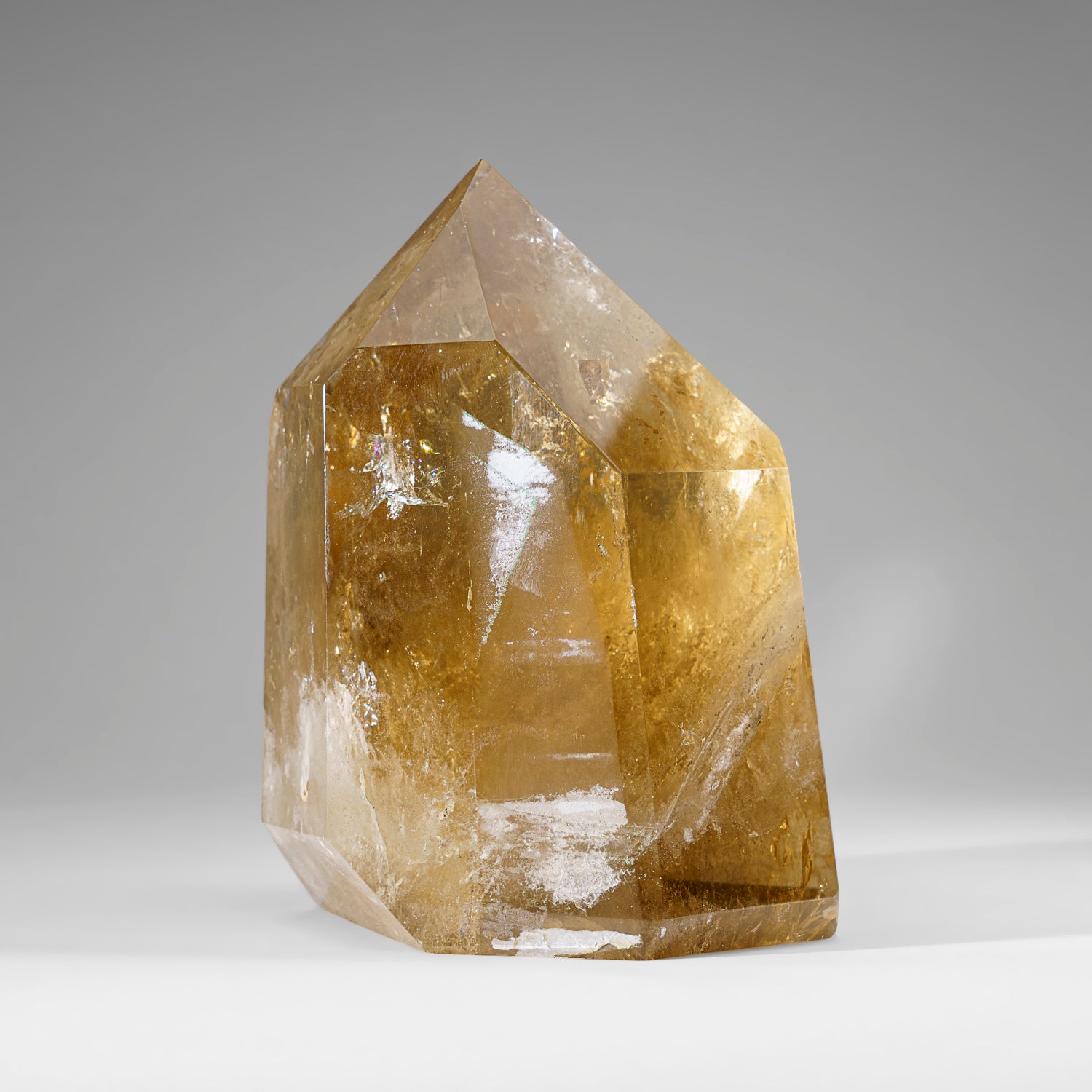 Genuine polished Citrine Crystal Point from Brazil (7.2 lbs)