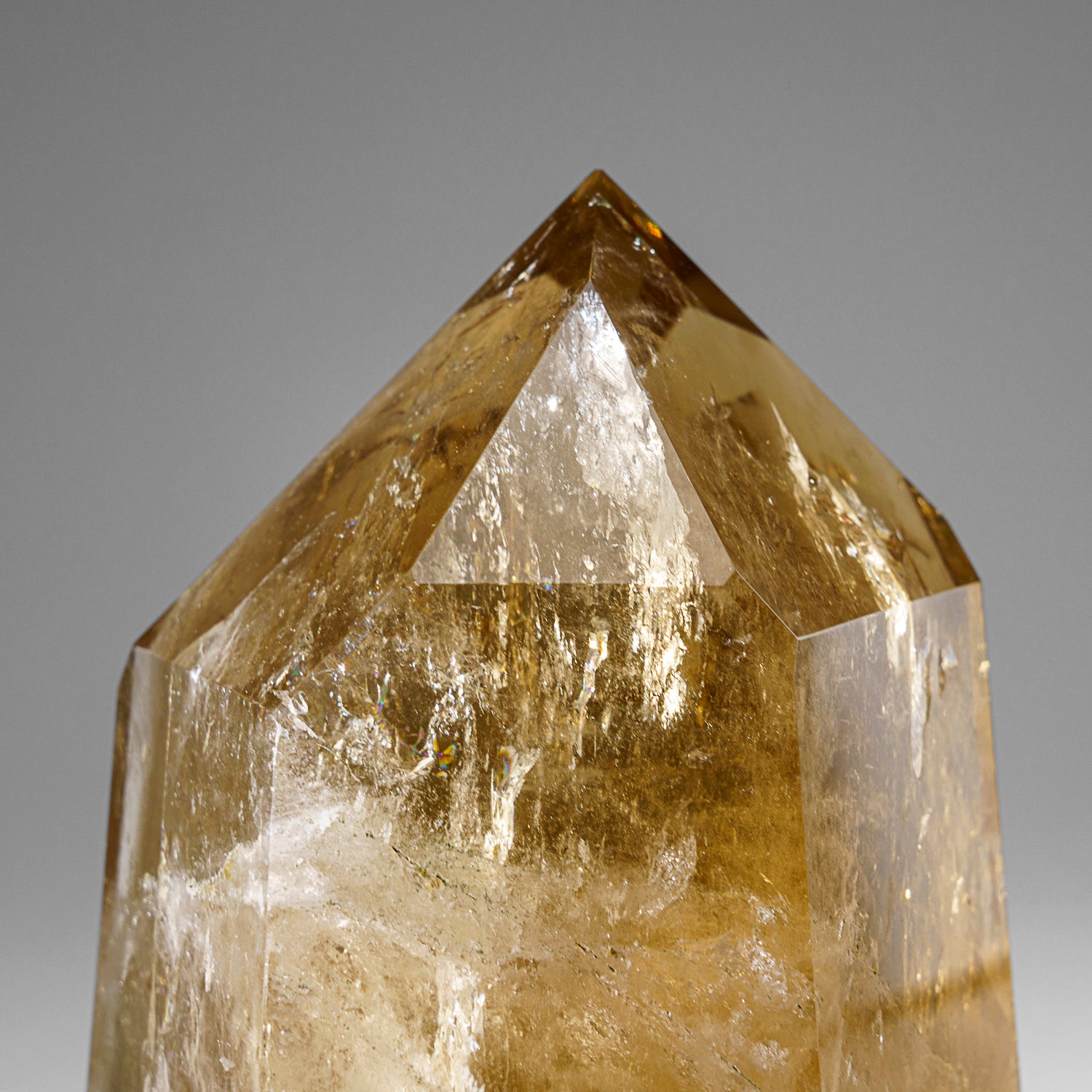 Genuine polished Citrine Crystal Point from Brazil (7.2 lbs)