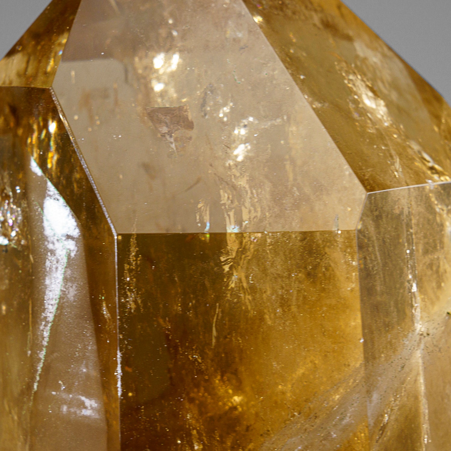 Genuine polished Citrine Crystal Point from Brazil (7.2 lbs)