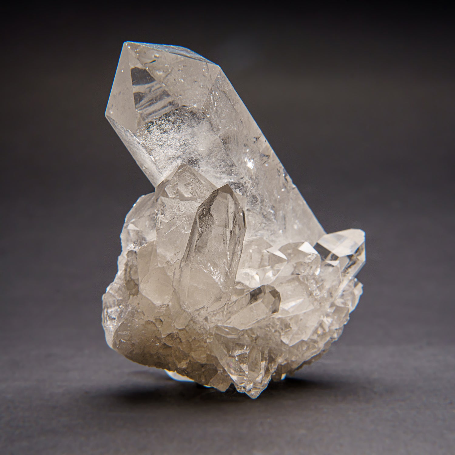 Genuine Clear Quartz Crystal Cluster Point from Brazil (372.7 grams)