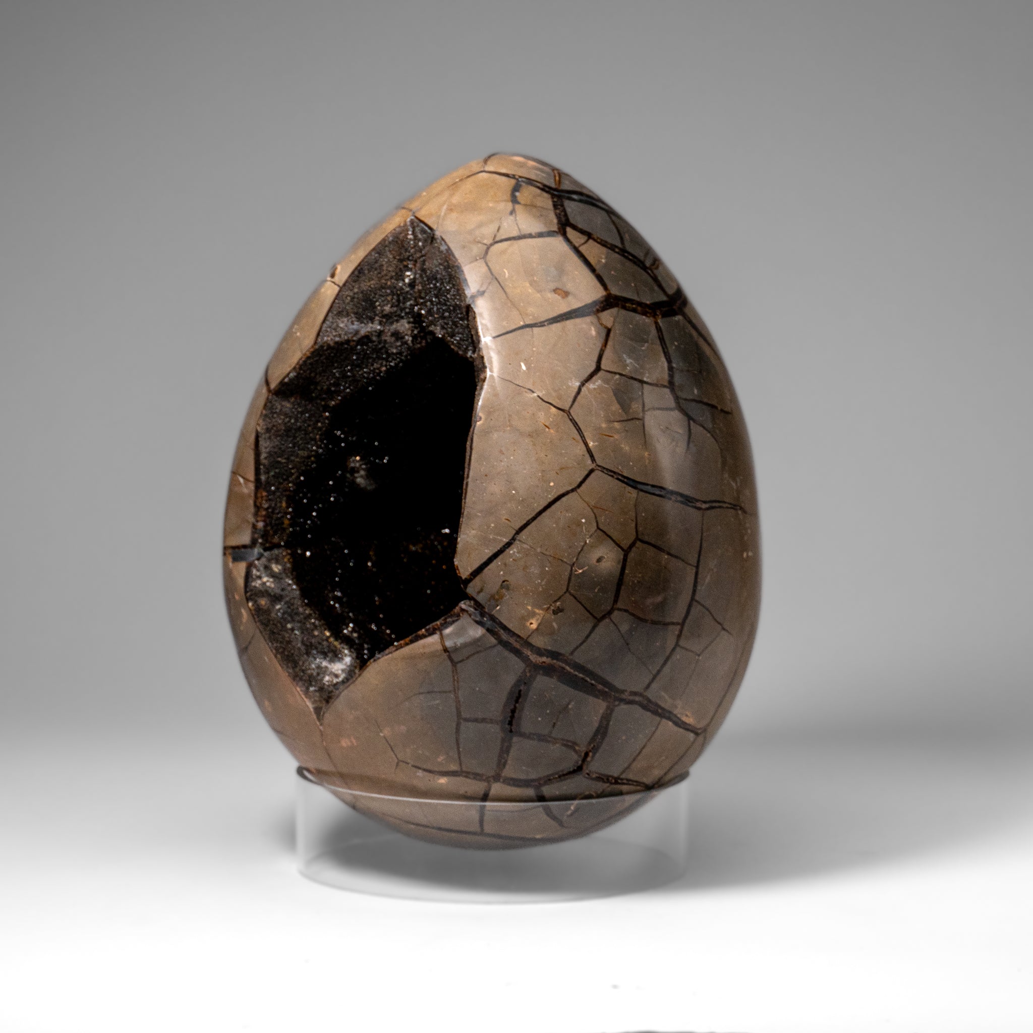 Polished Septarian Druzy Geode Egg from Madagascar (30.5 lbs)