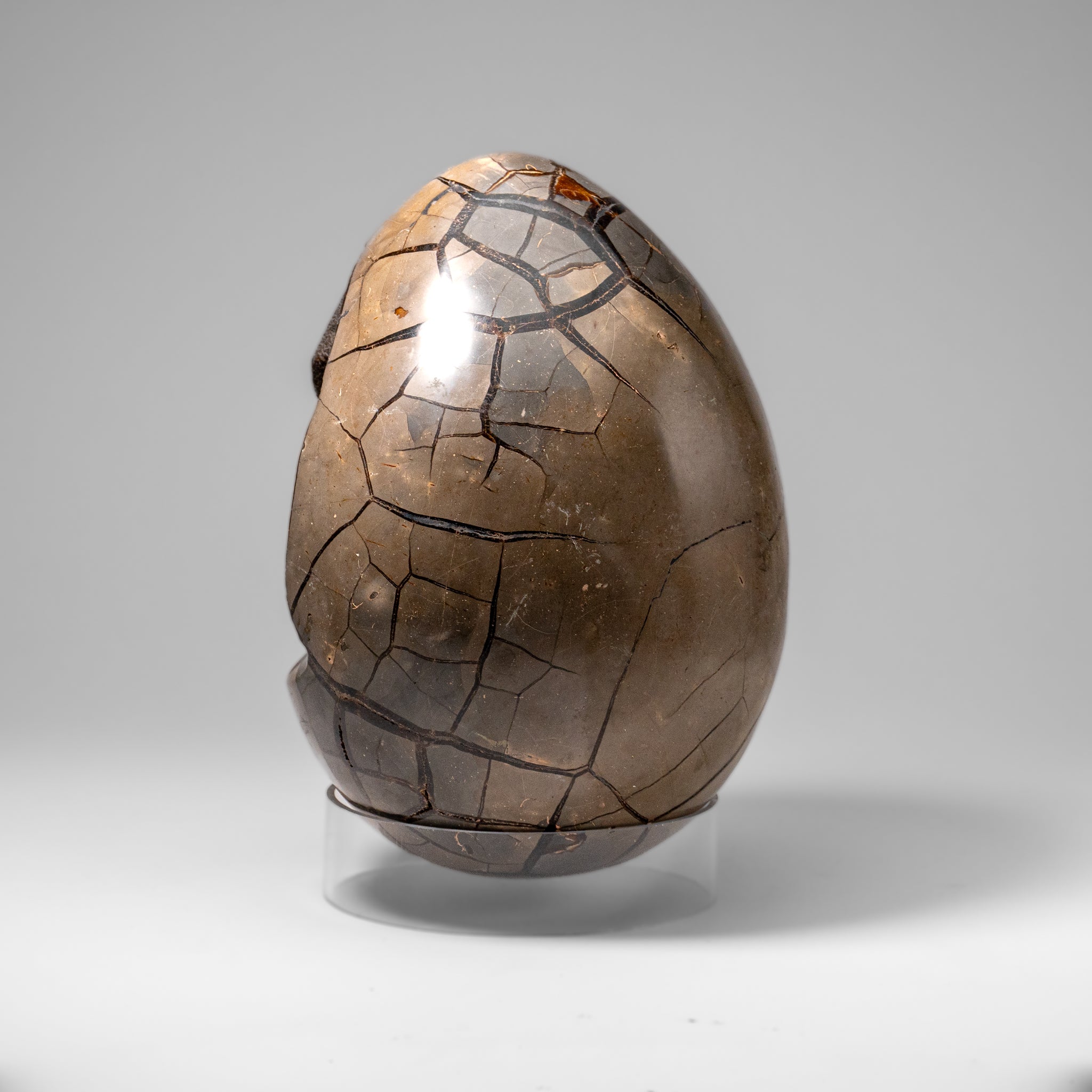 Polished Septarian Druzy Geode Egg from Madagascar (30.5 lbs)