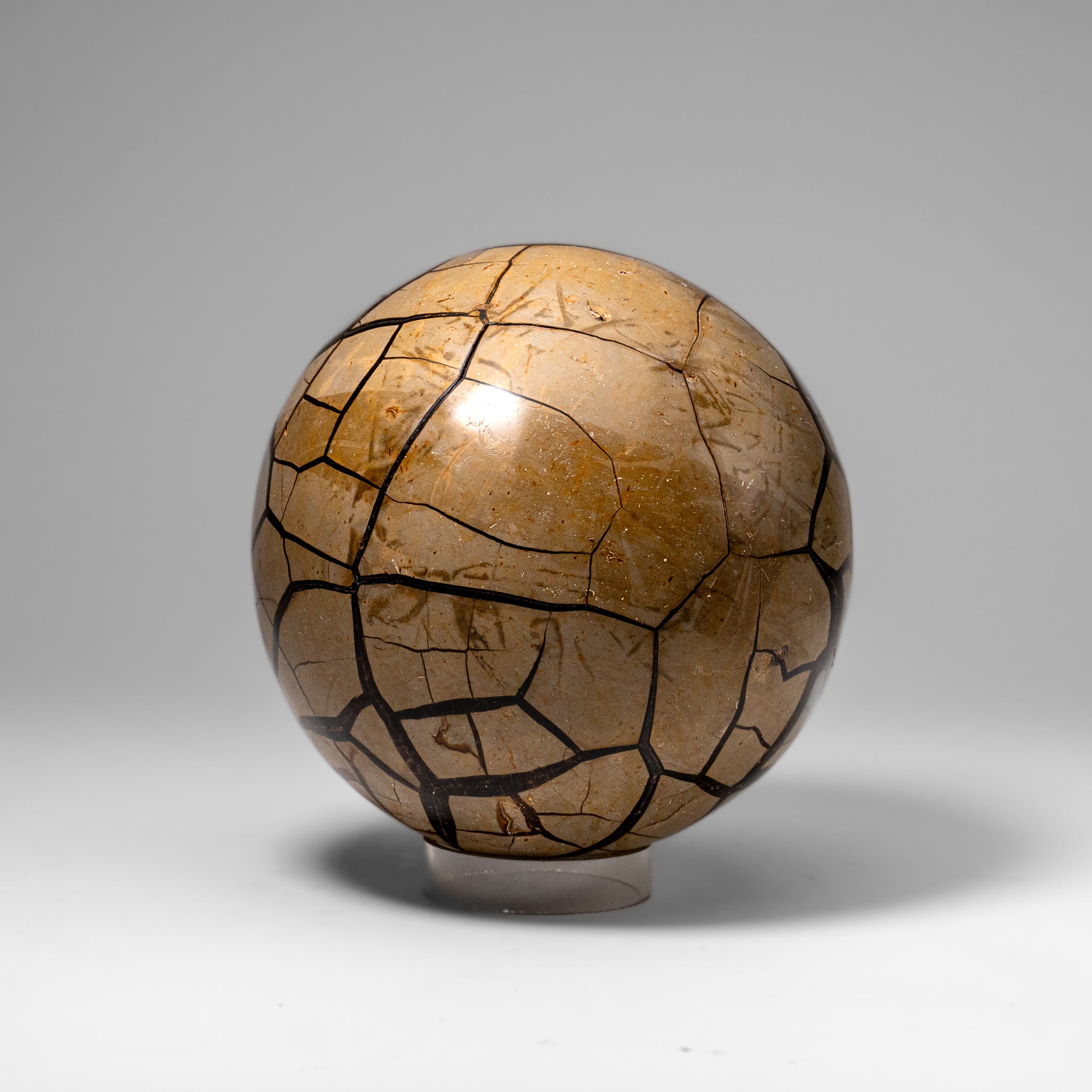 Septarian Druzy Geode Sphere from Madagascar (16.5 lbs)