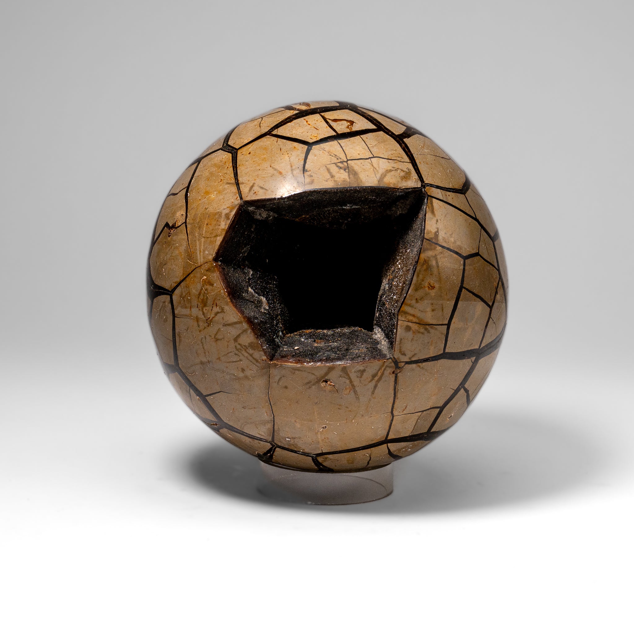 Septarian Druzy Geode Sphere from Madagascar (16.5 lbs)