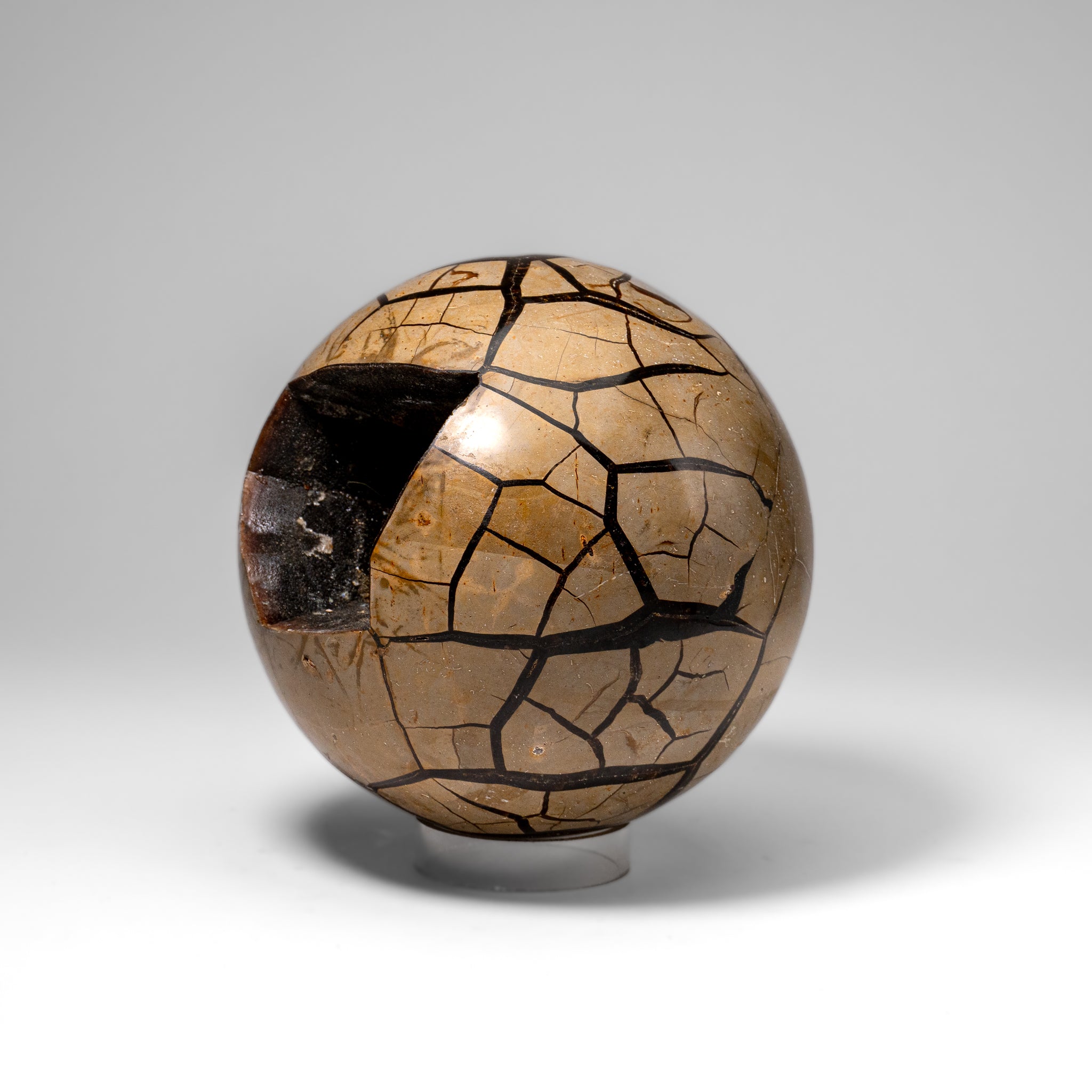 Septarian Druzy Geode Sphere from Madagascar (16.5 lbs)