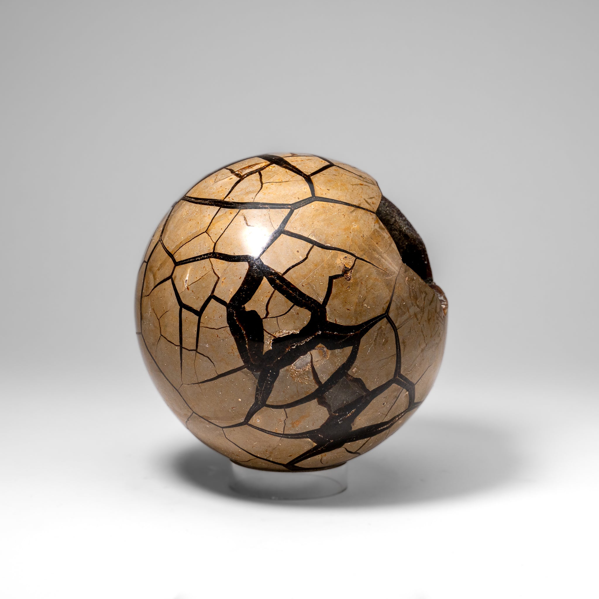 Septarian Druzy Geode Sphere from Madagascar (16.5 lbs)