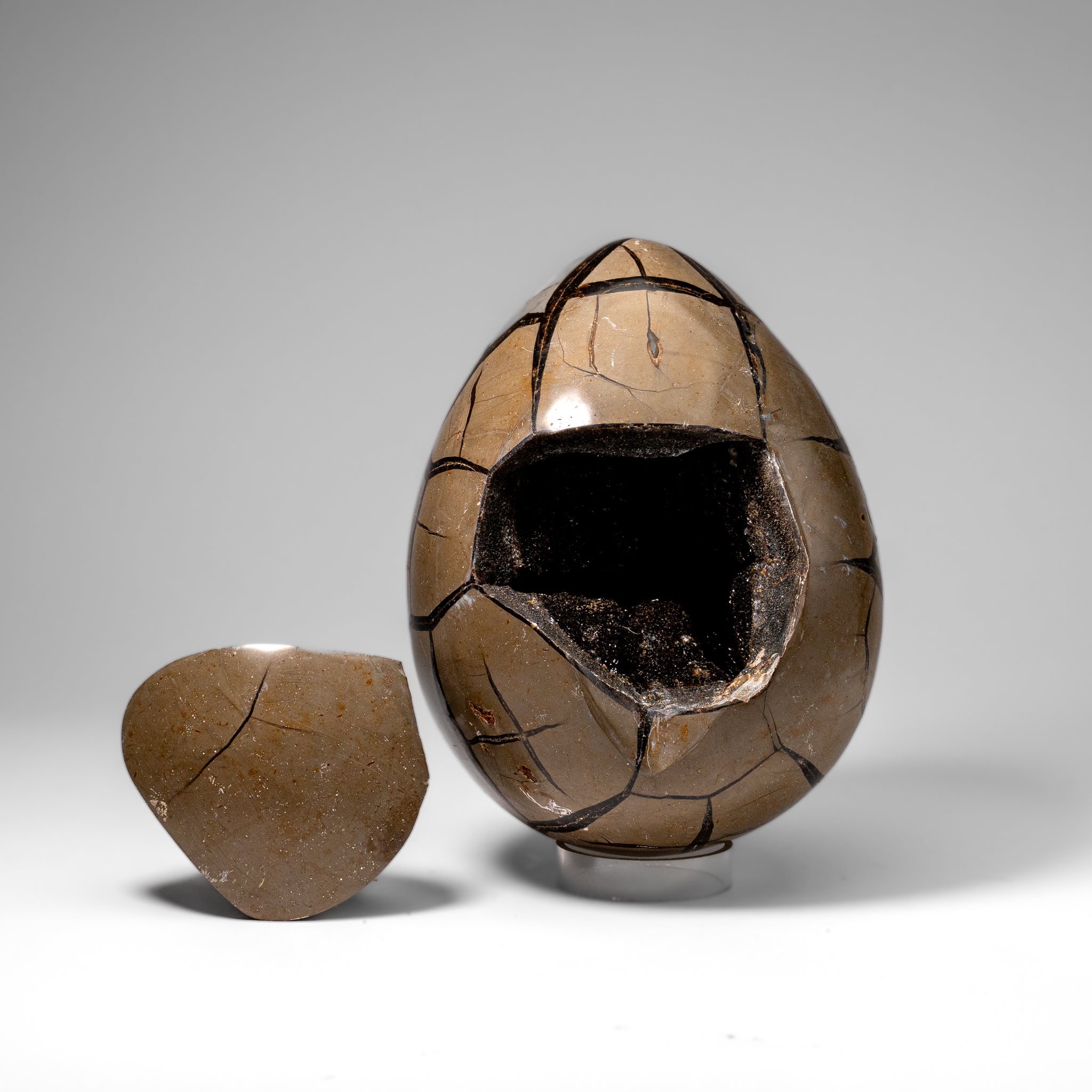 Polished Septarian Druzy Geode Egg from Madagascar (20 lbs)