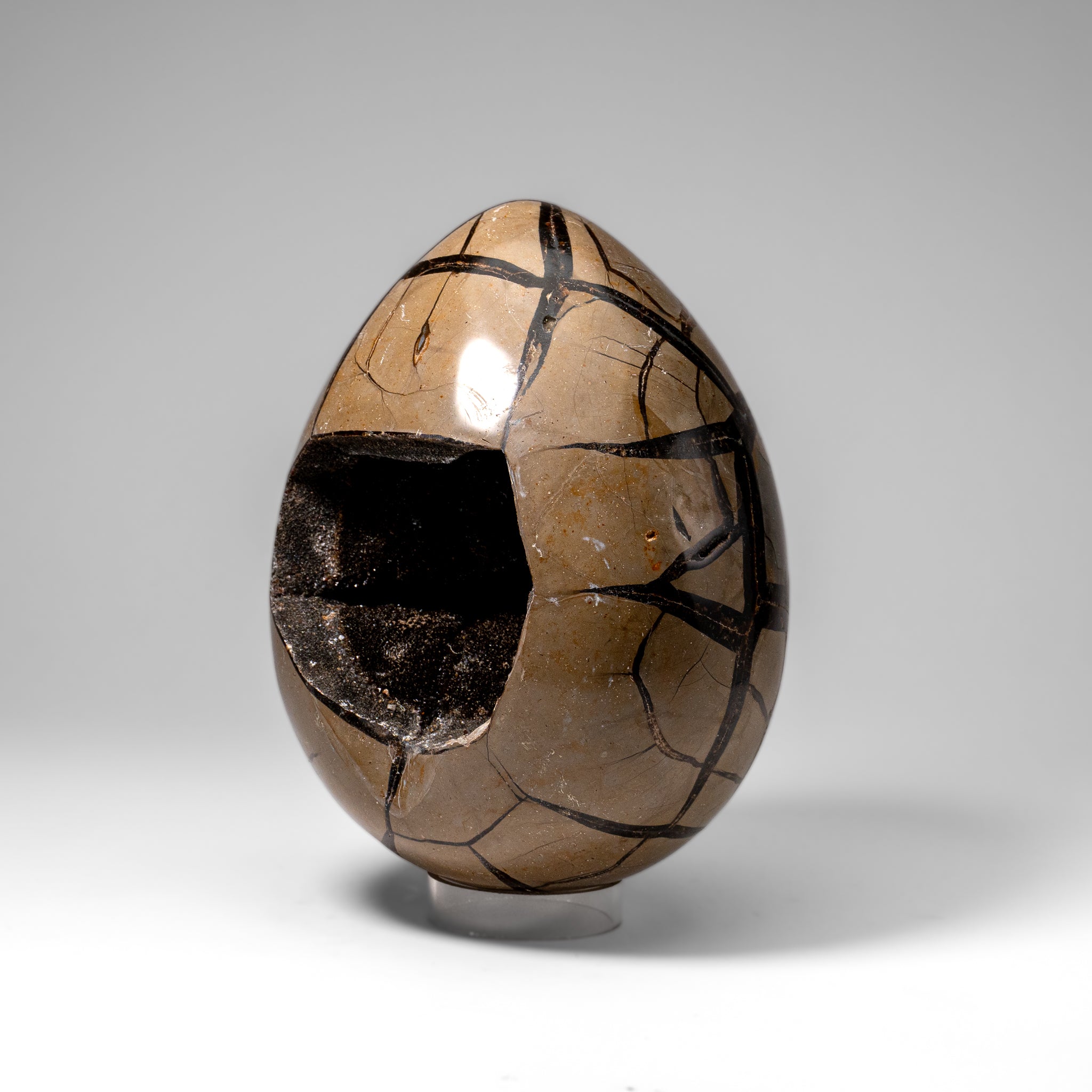 Polished Septarian Druzy Geode Egg from Madagascar (20 lbs)