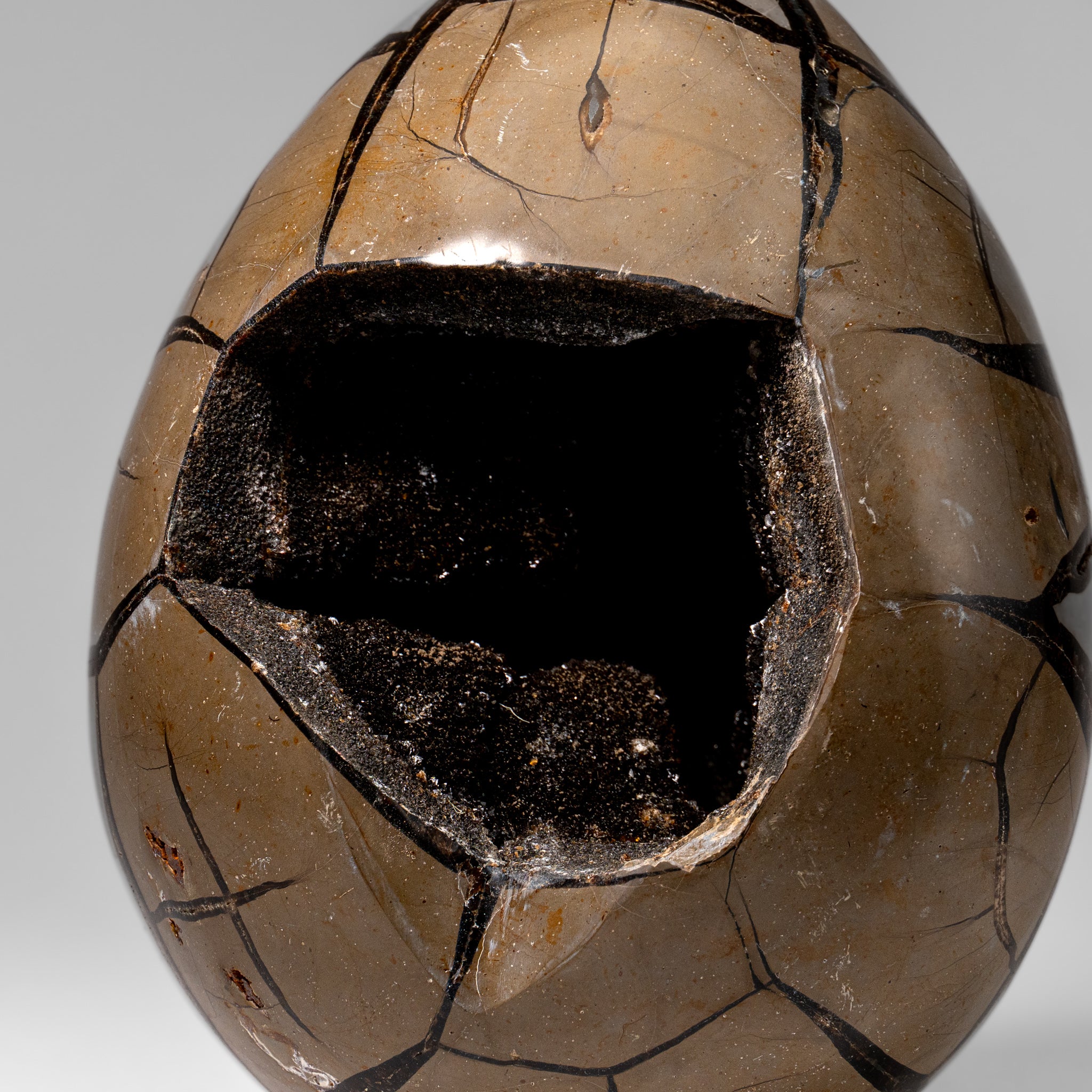 Polished Septarian Druzy Geode Egg from Madagascar (20 lbs)