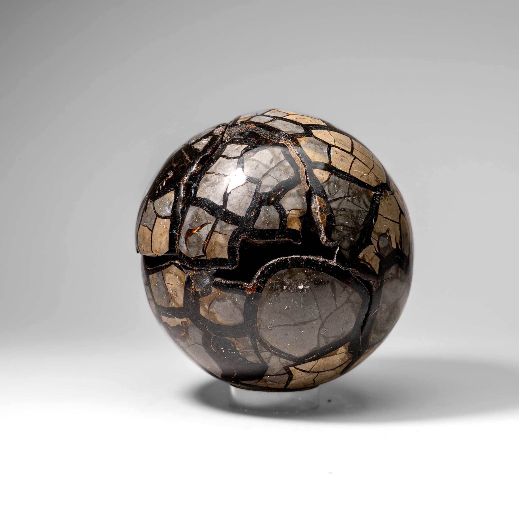 Septarian Druzy Geode Sphere from Madagascar (24.5 lbs)