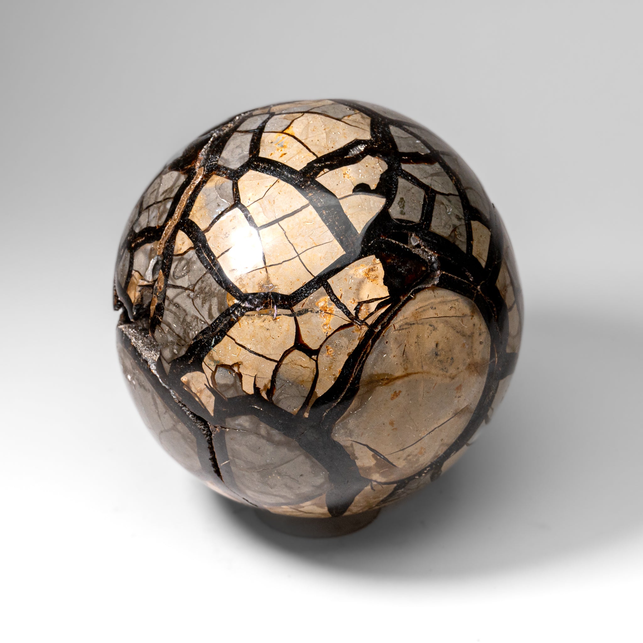 Septarian Druzy Geode Sphere from Madagascar (24.5 lbs)