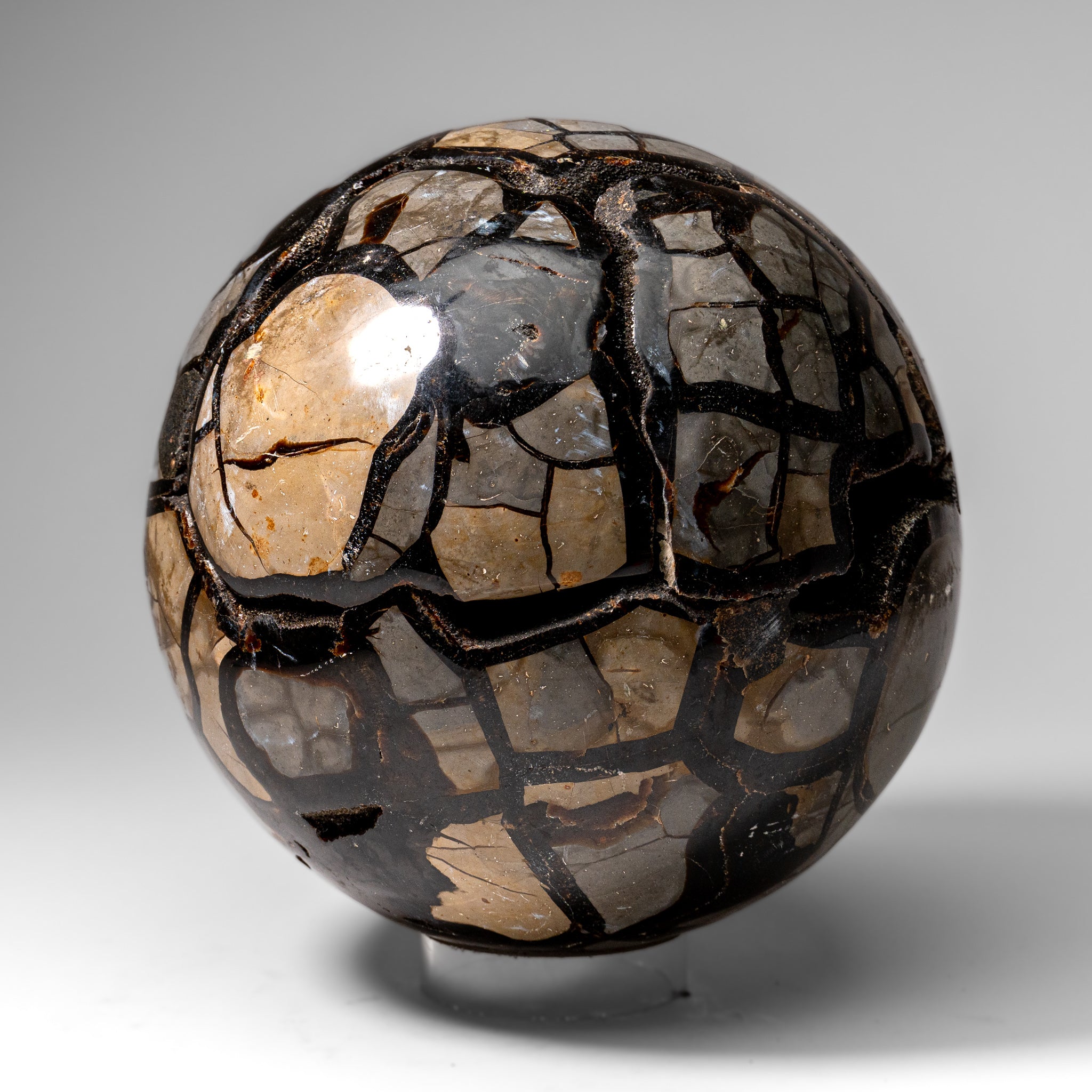 Septarian Druzy Geode Sphere from Madagascar (24.5 lbs)