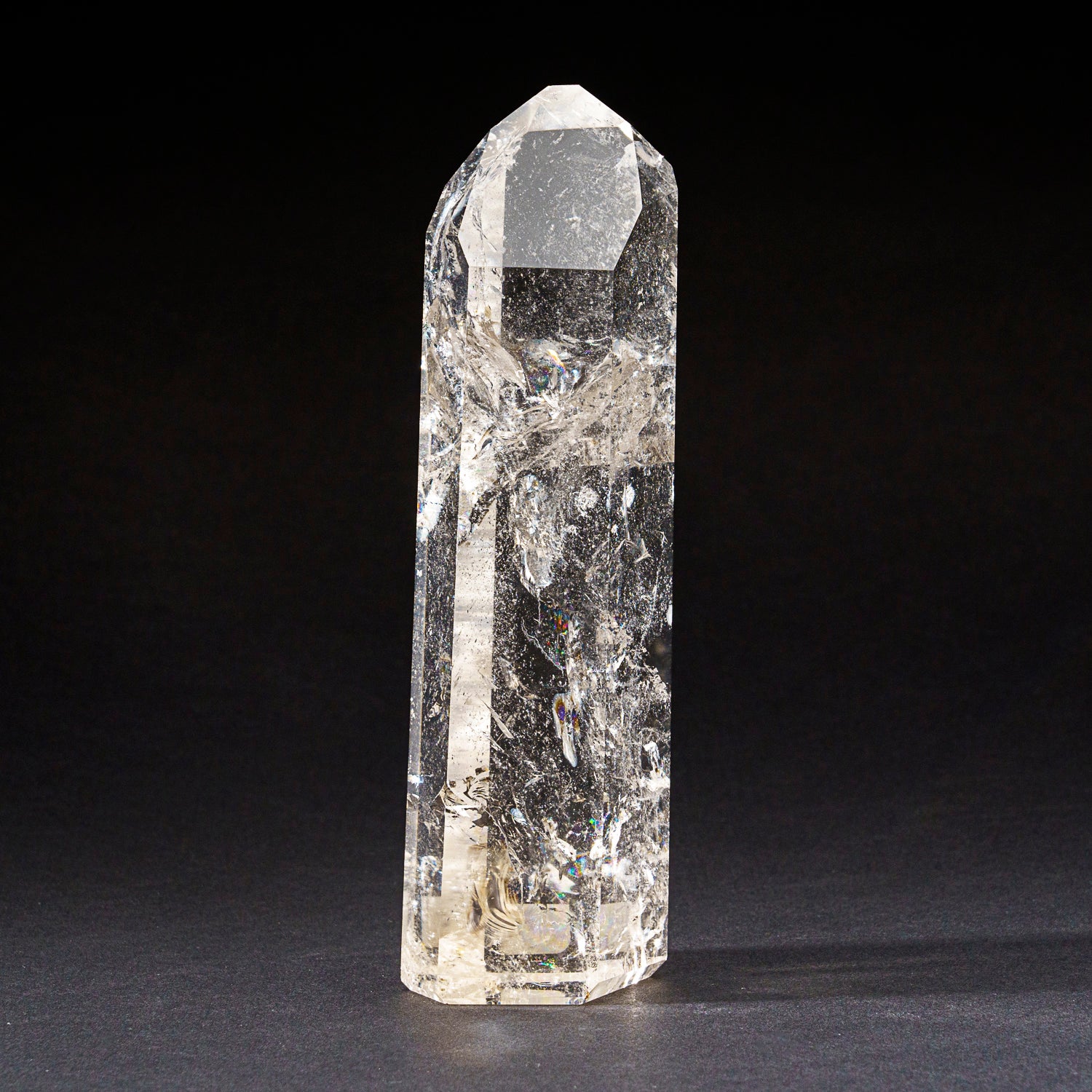 Genuine Polished Clear Quartz Point From Brazil (1.6 lbs)