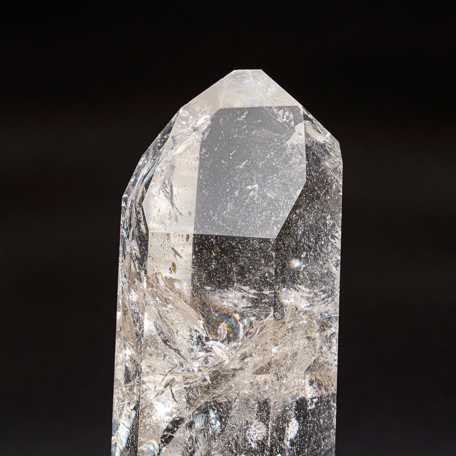 Genuine Polished Clear Quartz Point From Brazil (1.6 lbs)