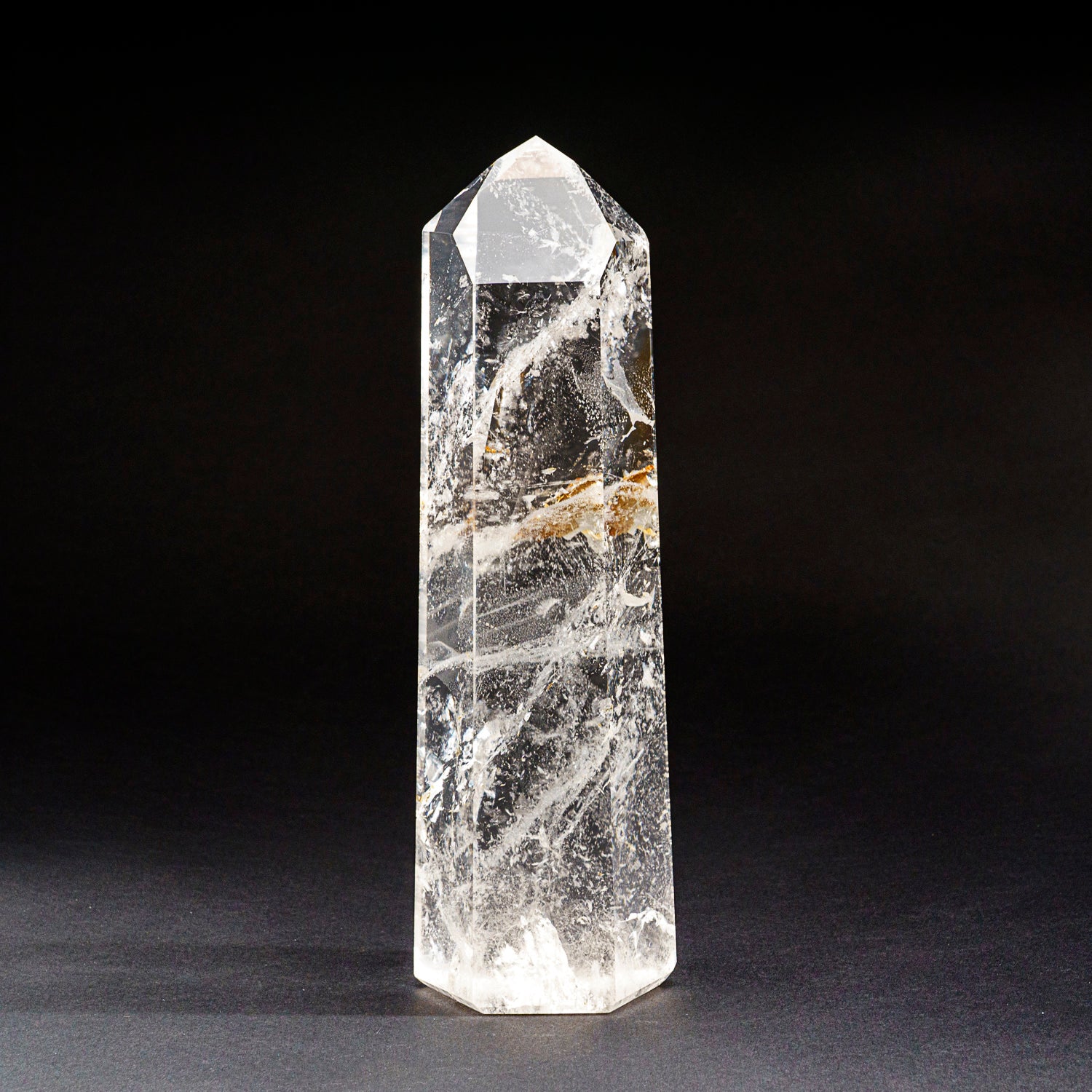 Genuine Polished Clear Quartz Point From Brazil (5.1 lbs)