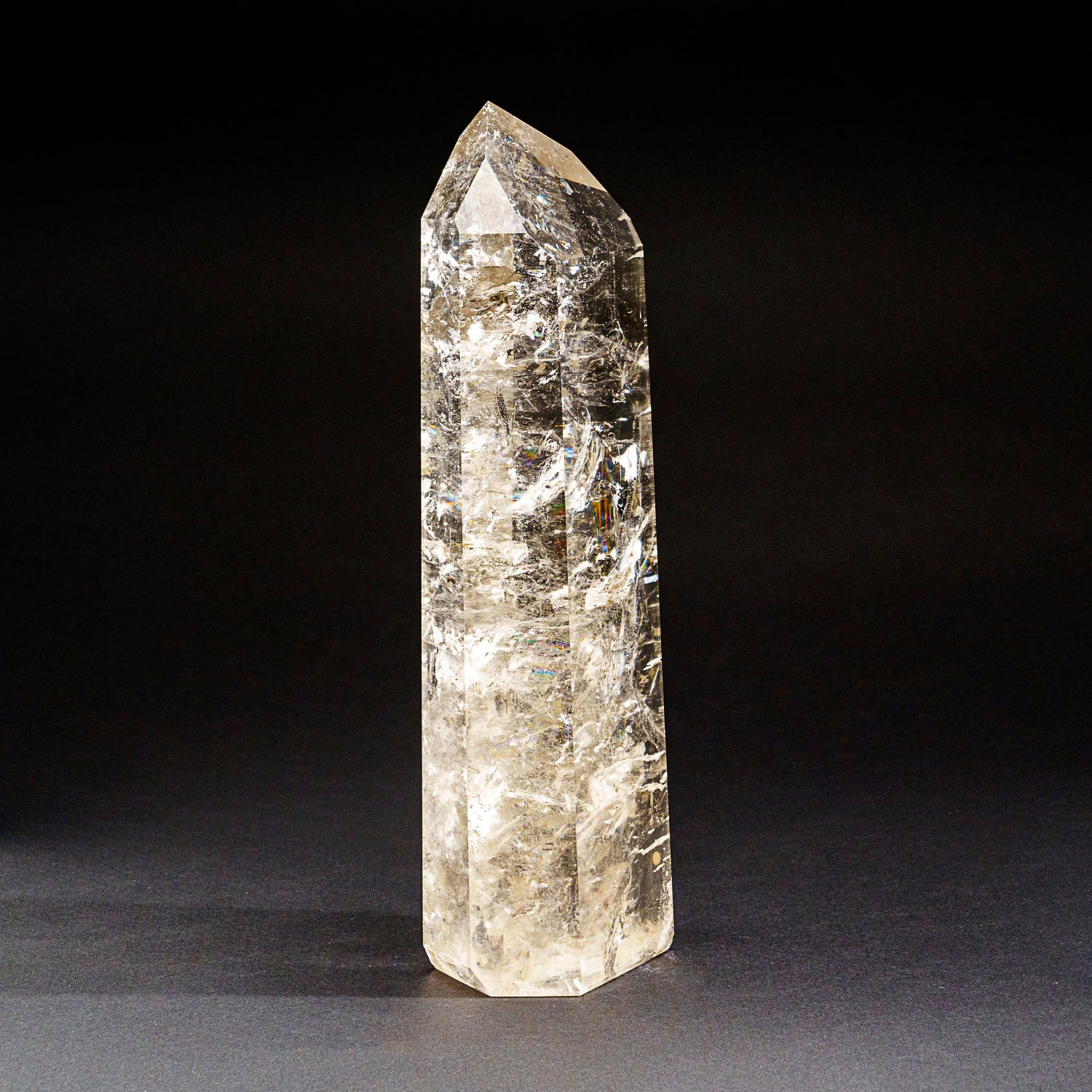 Genuine Polished Clear Quartz Point From Brazil (6.9 lbs)