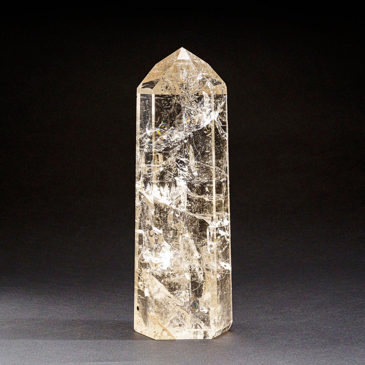 Genuine Polished Clear Quartz Point From Brazil (6.9 lbs)