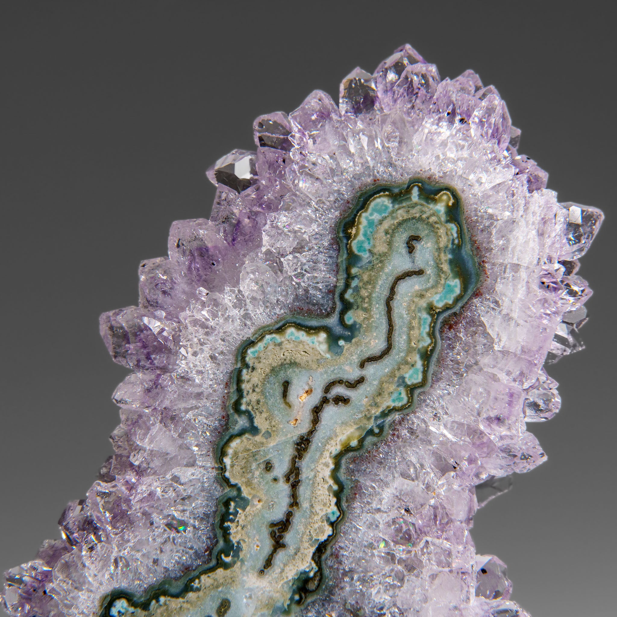 Amethyst Stalactite Slice from Uruguay (59 grams)