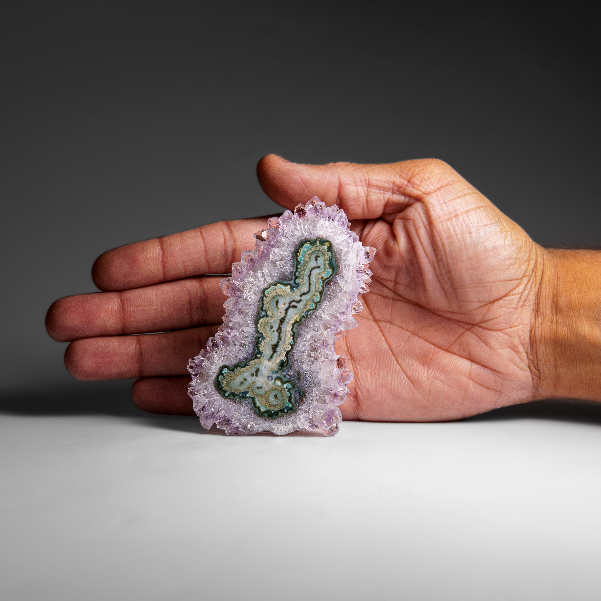 Amethyst Stalactite Slice from Uruguay (59 grams)