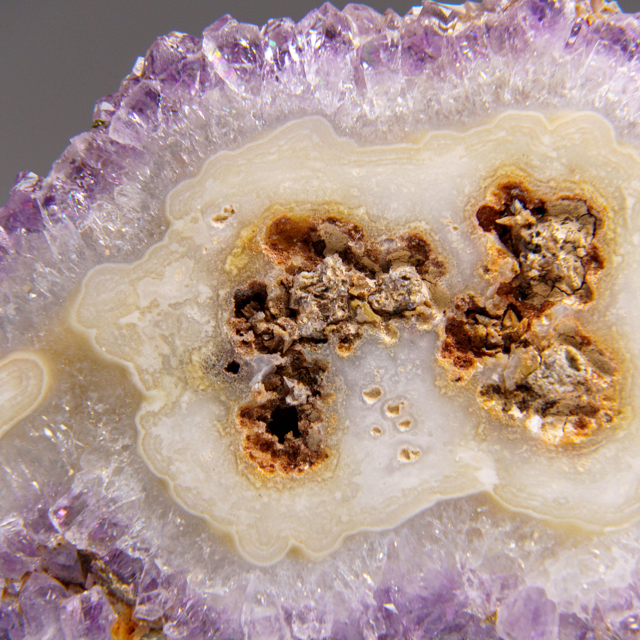 Amethyst Stalactite Slice from Uruguay (38 grams)