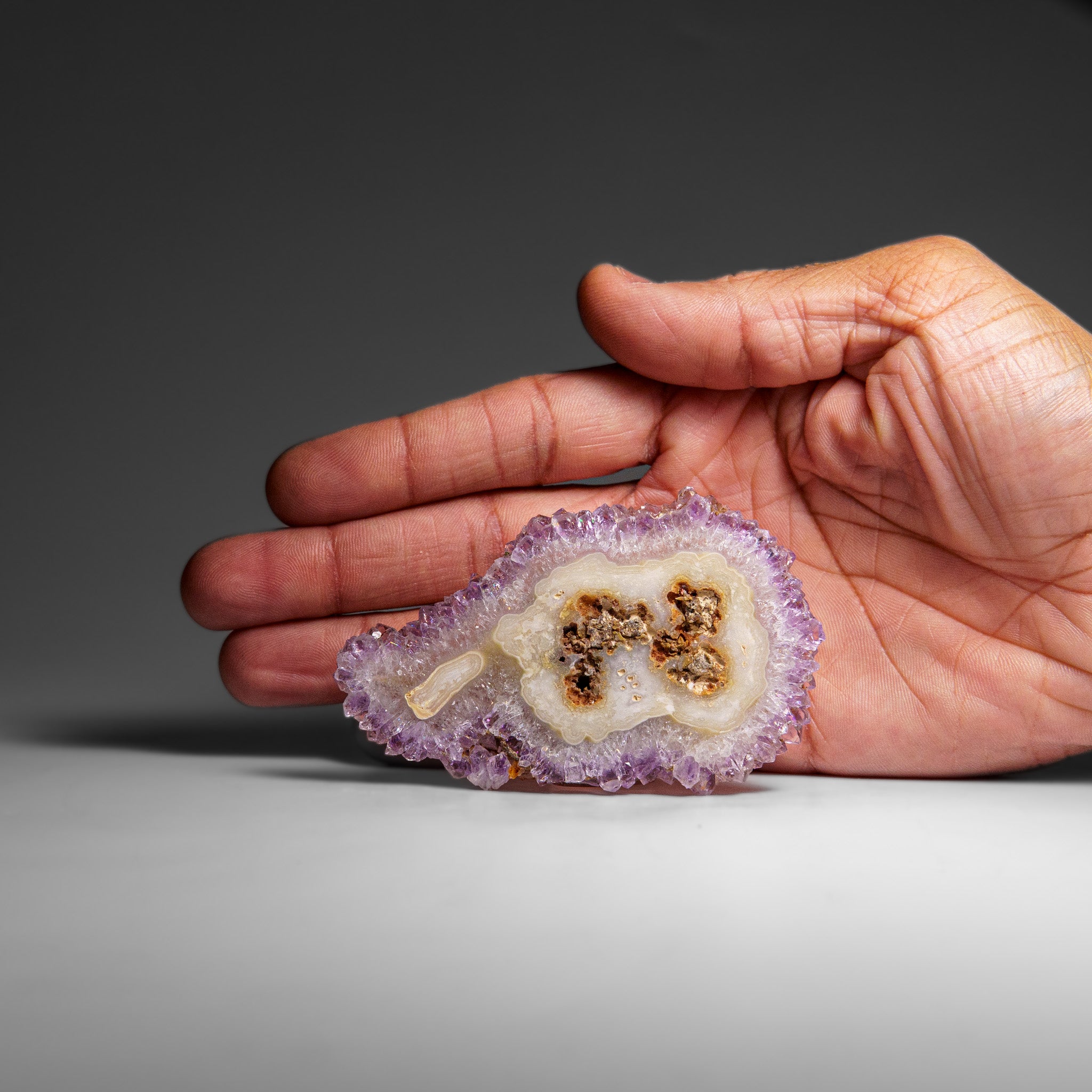 Amethyst Stalactite Slice from Uruguay (38 grams)