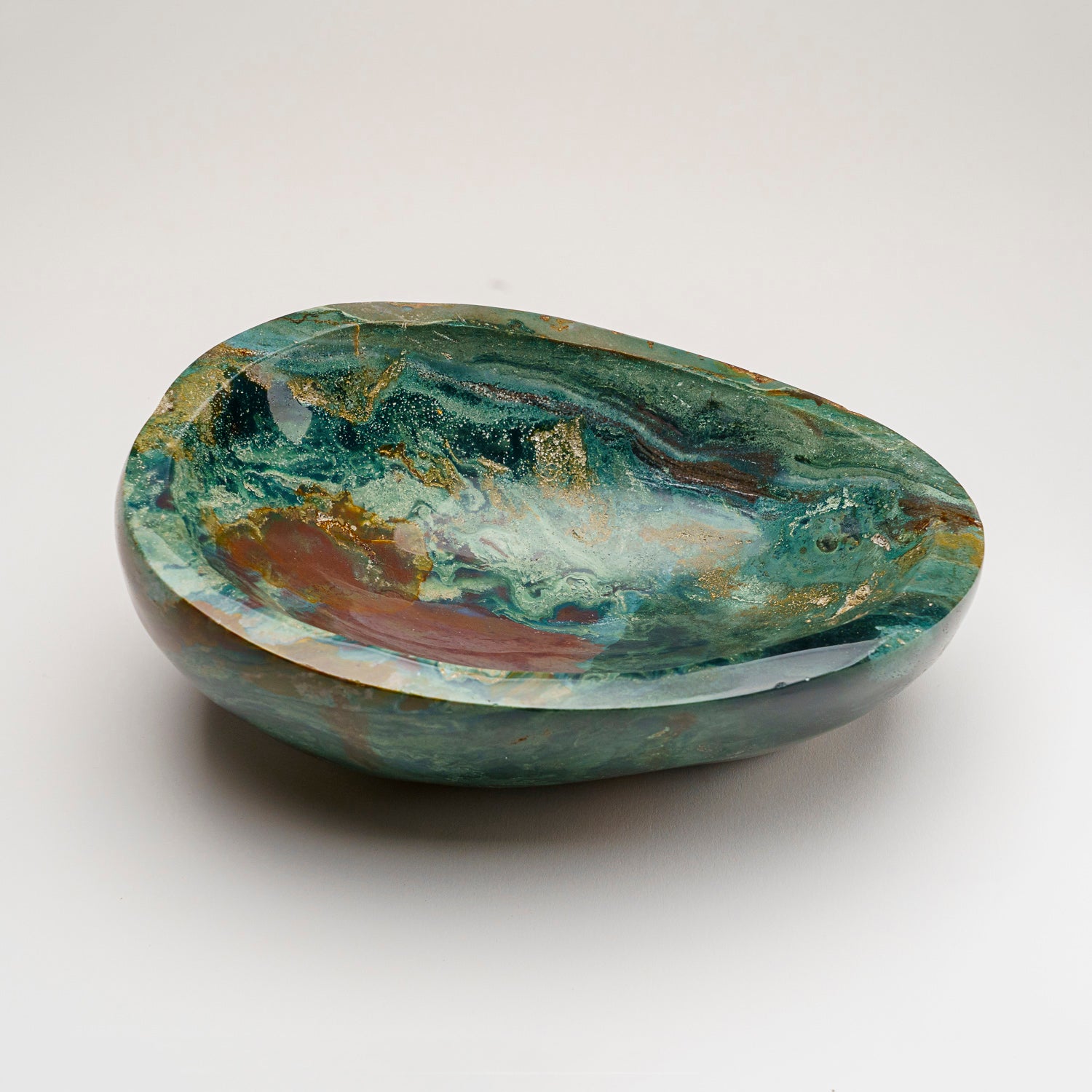 Genuine Polished Ocean Jasper Bowl (6.3 lbs)