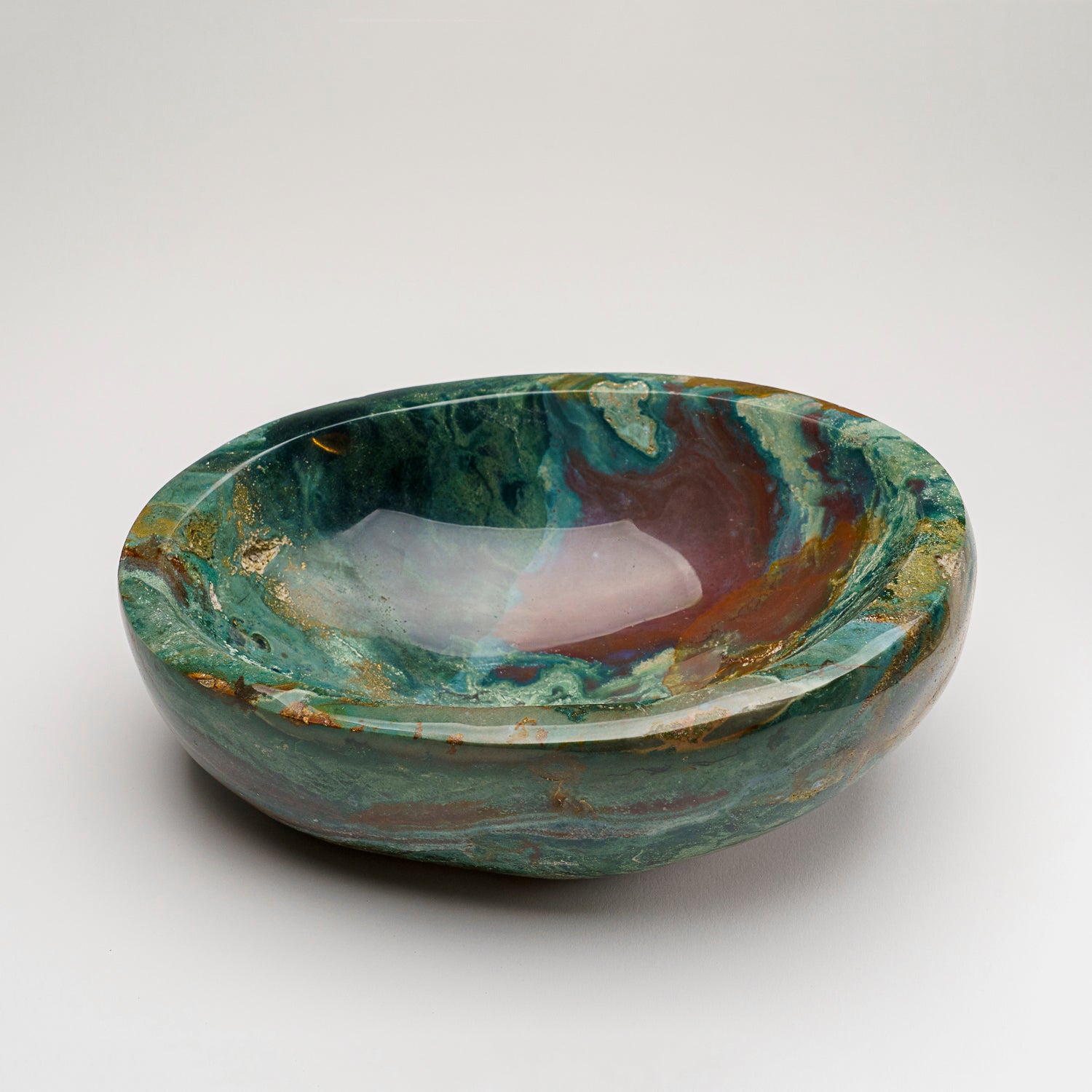 Genuine Polished Ocean Jasper Bowl (6.3 lbs)